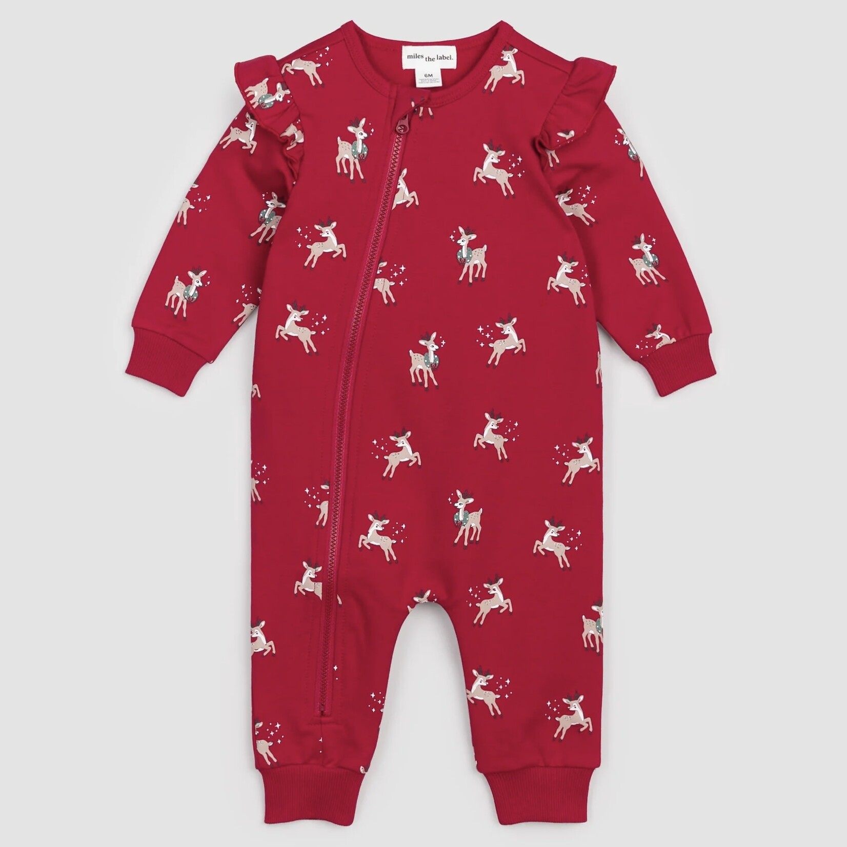 Miles The Label Miles The Label - Reindeer Ruffle Romper