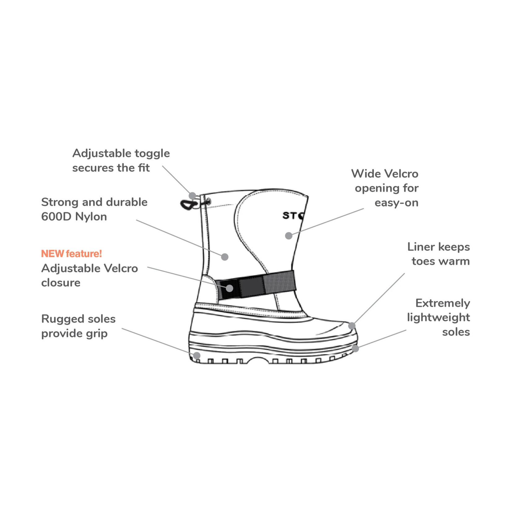 Stonz Stonz - Kid Trek | Black (FW24 SIZING)