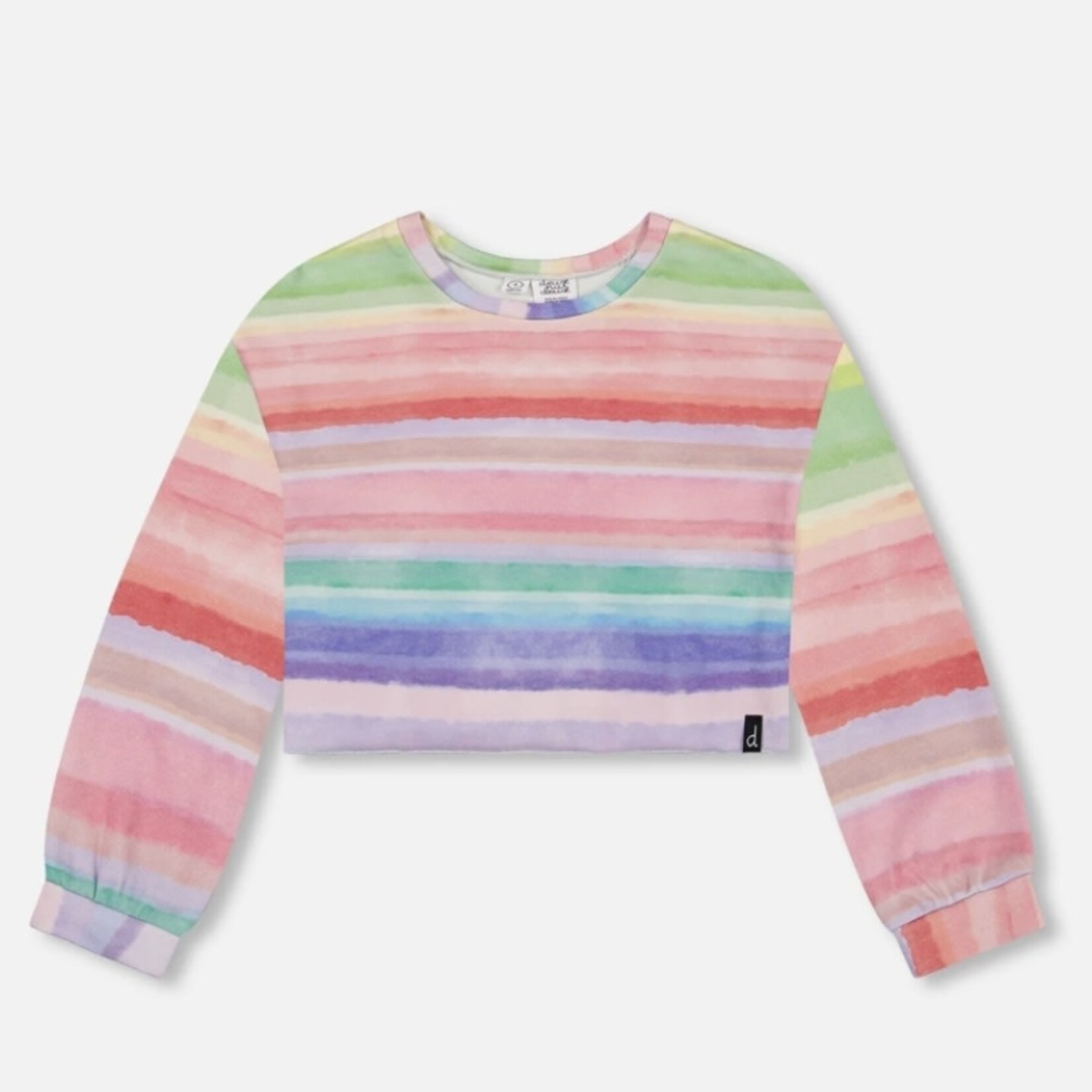 Deux Par Deux Deux Par Deux - Rainbow Stripe Sweatshirt