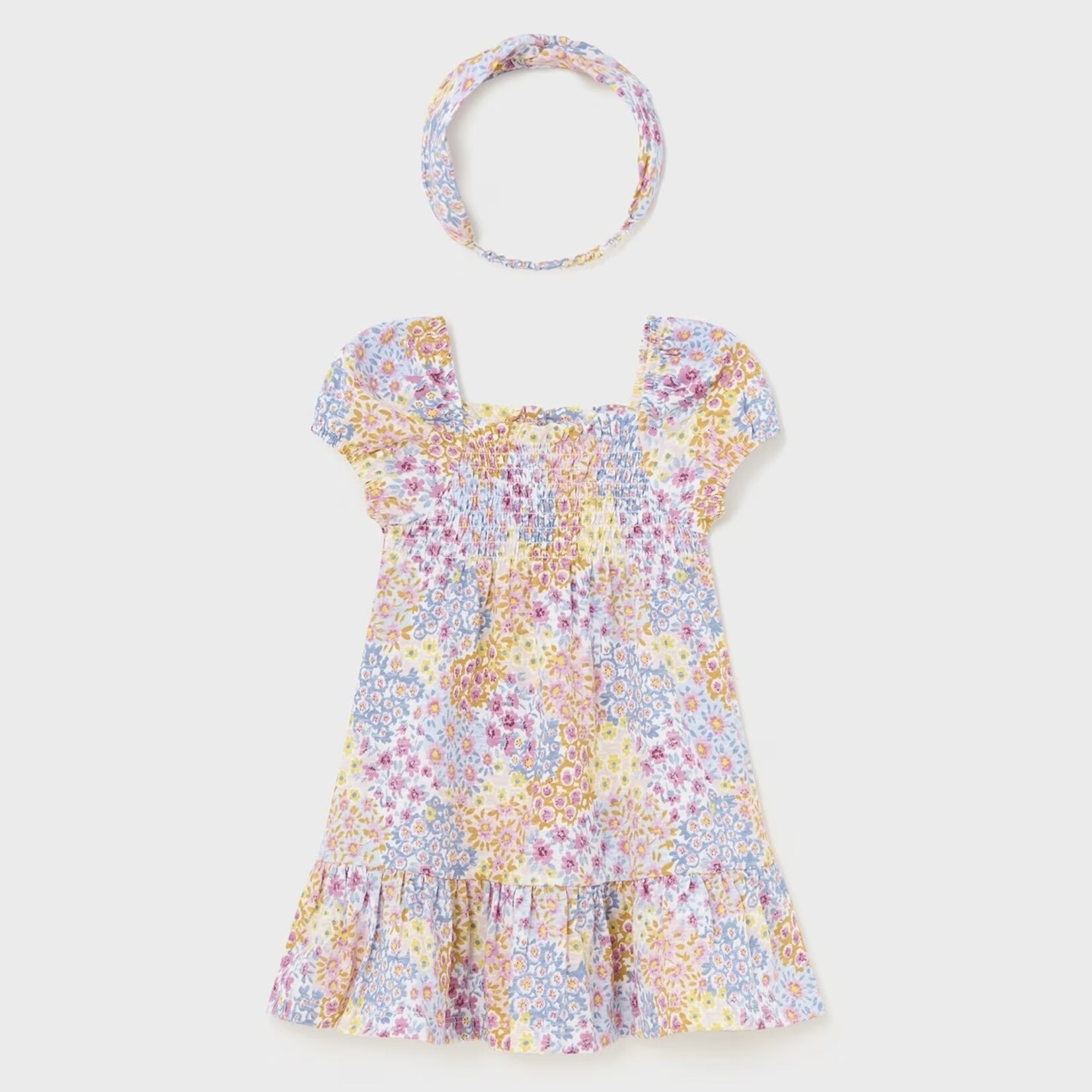 Mayoral Mayoral - Floral Dress With Headband