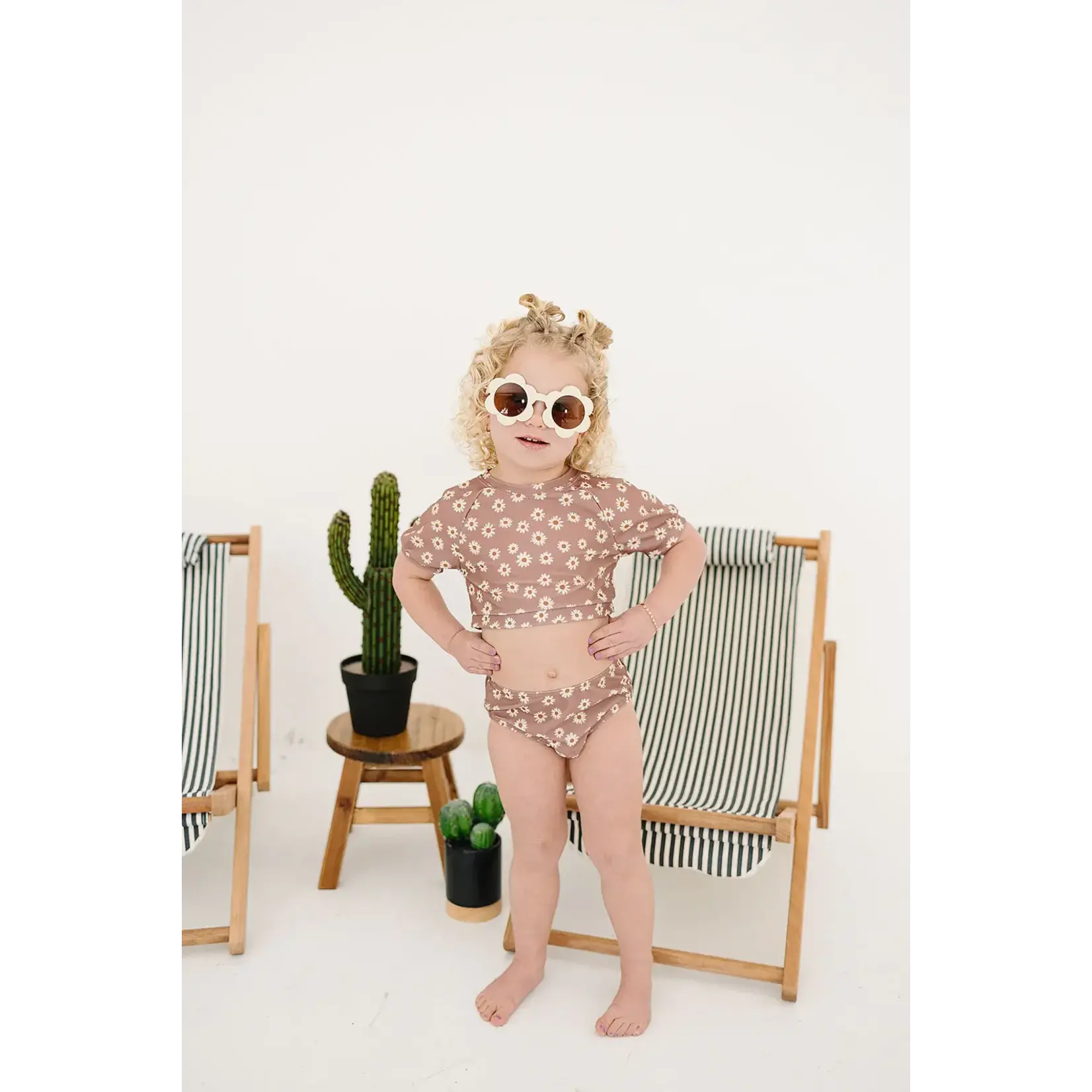 Mebie Baby Mebie Baby - Daisy Short Sleeve Bikini Set