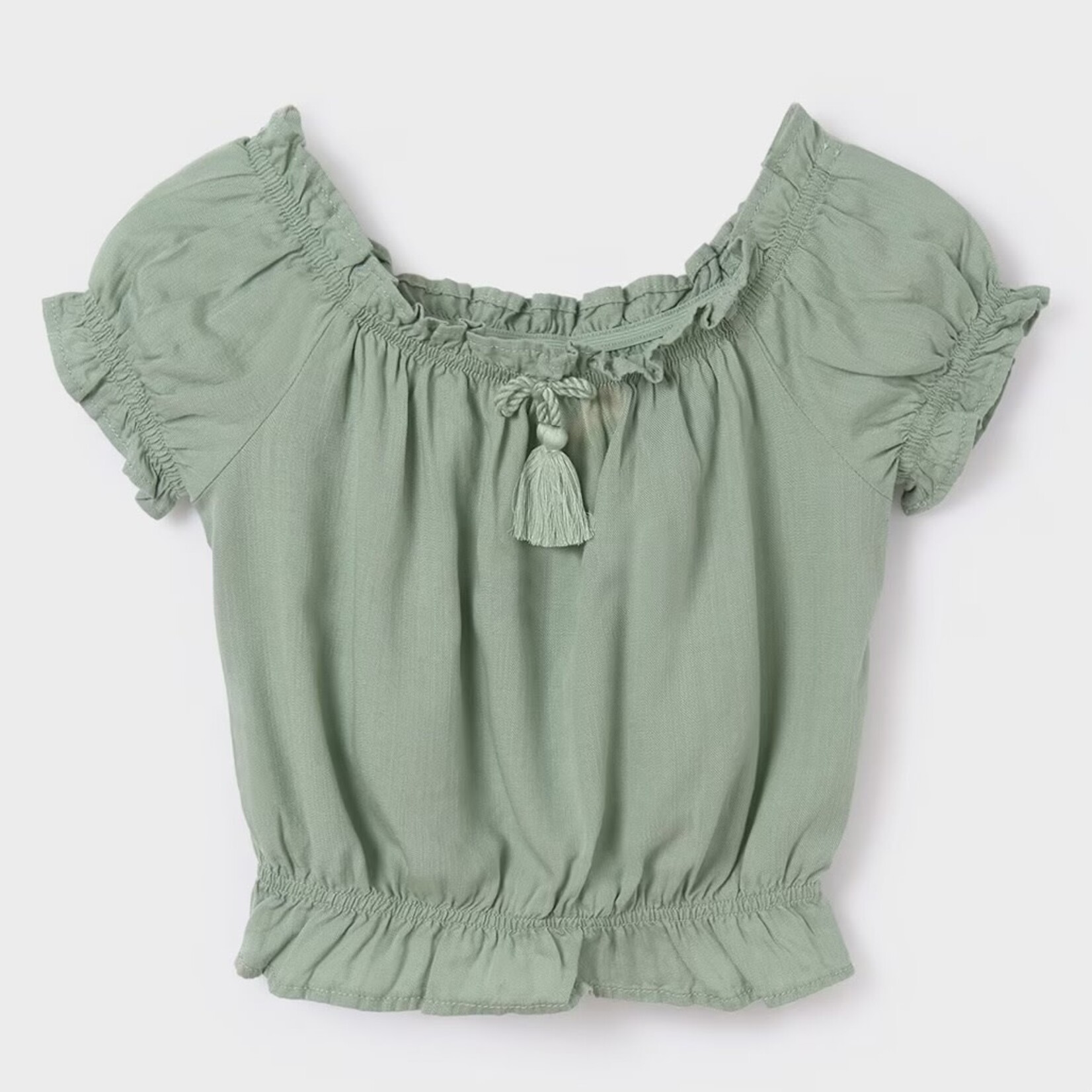 Mayoral Mayoral - Green Linen Top