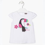 Losan-Printed Tee With Toucan