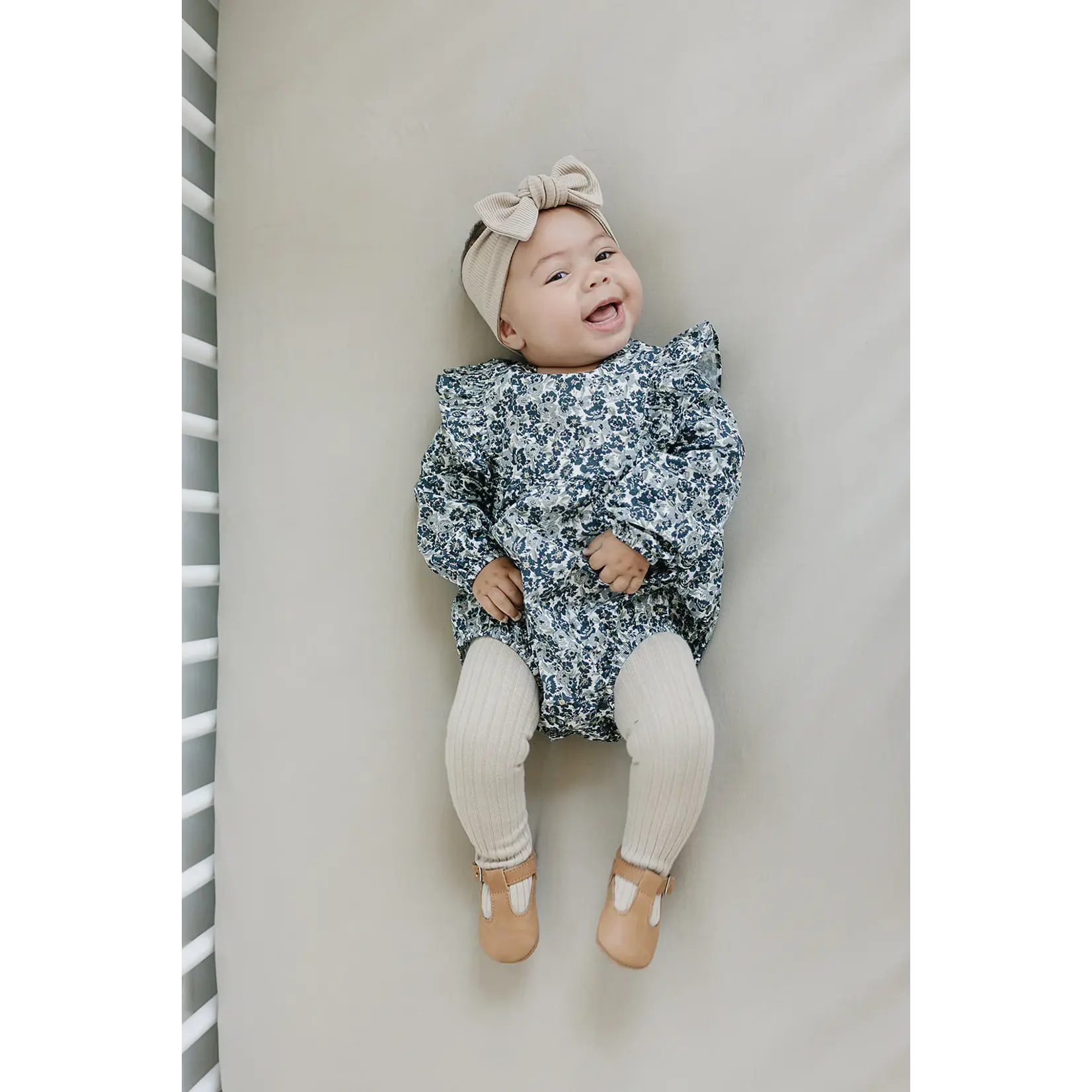 Mebie Baby Mebie Baby - Liberty L/S Ruffle Romper
