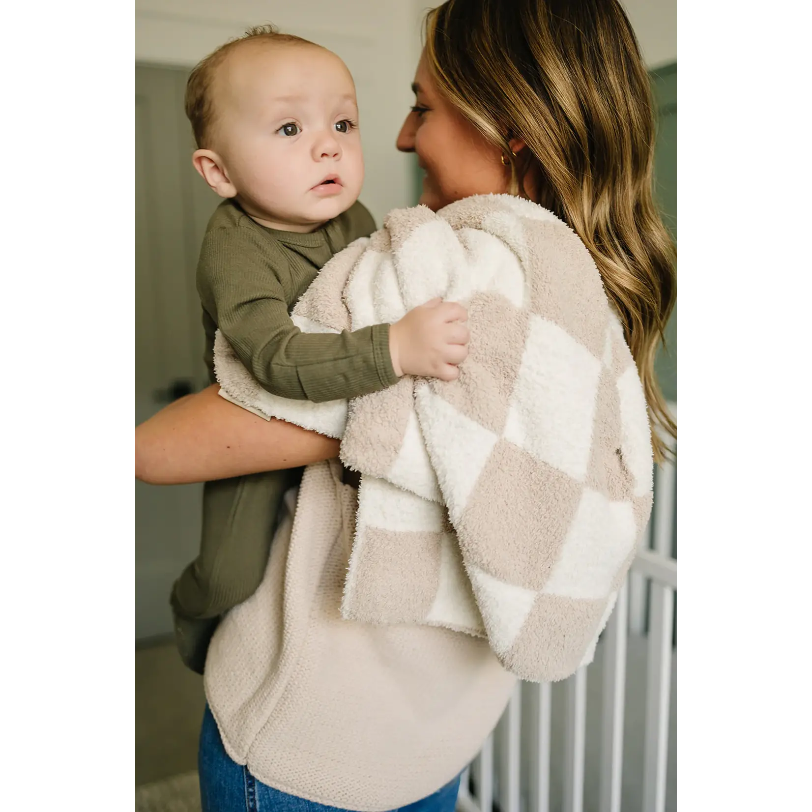 Mebie Baby Mebie Baby - Checkered Plush Blanket