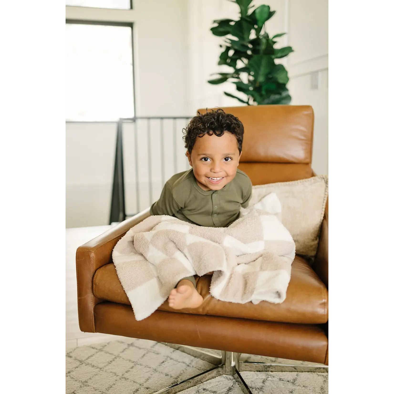 Mebie Baby Mebie Baby - Checkered Plush Blanket