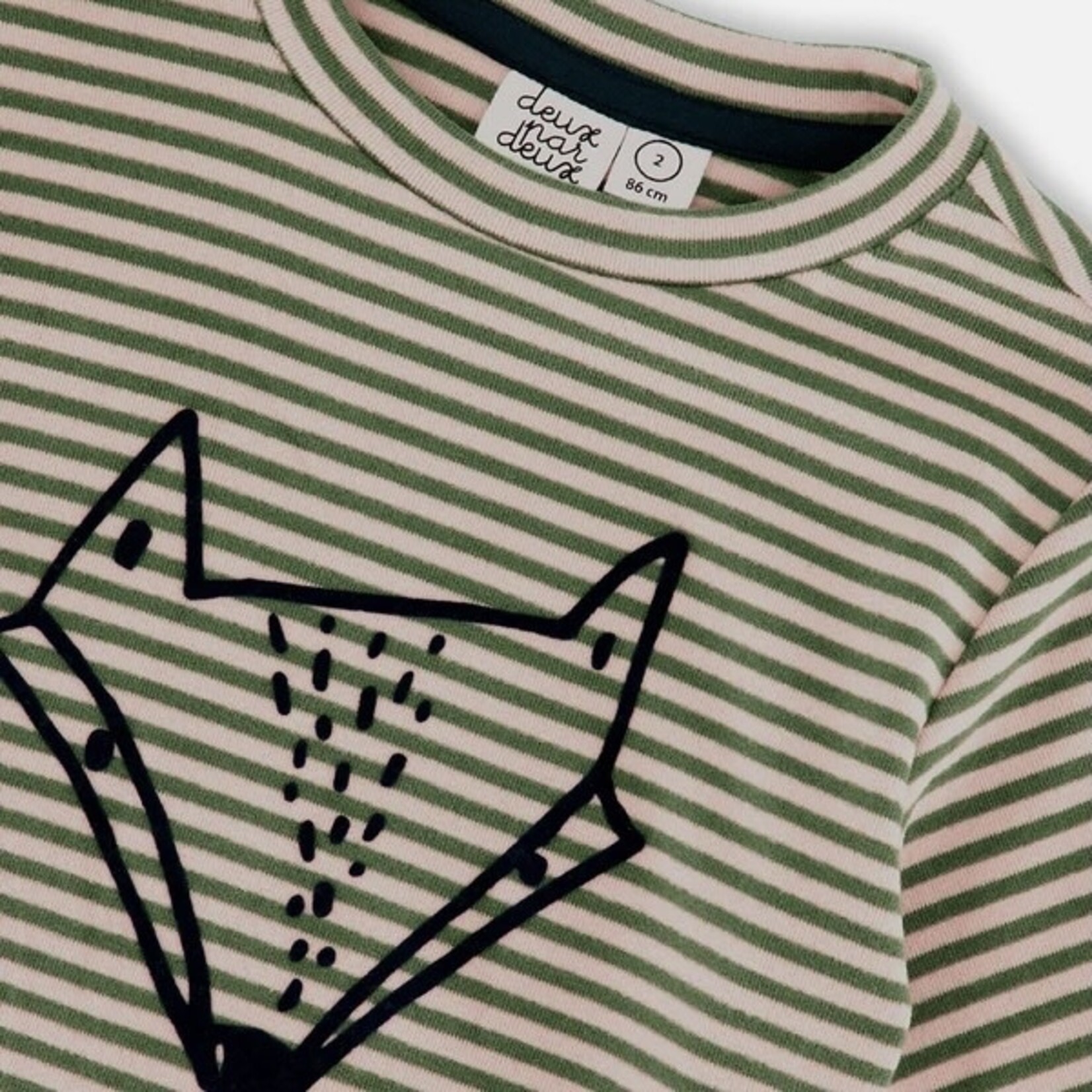 Deux Par Deux Deux Par Deux - Striped Jersey  L/S T-Shirt