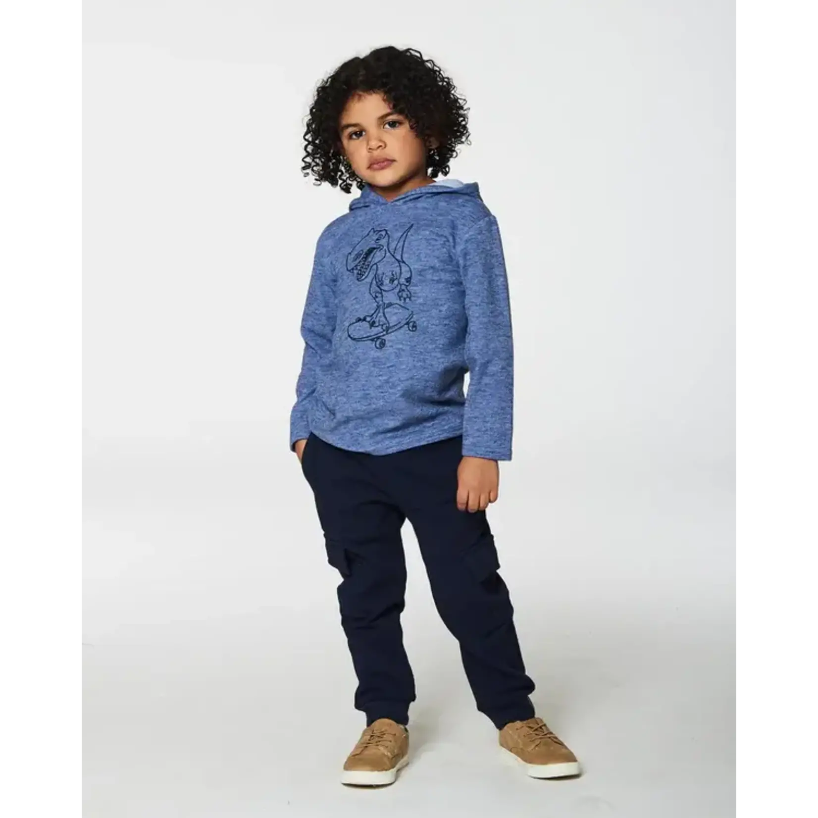 Blue hooded t shirt hotsell