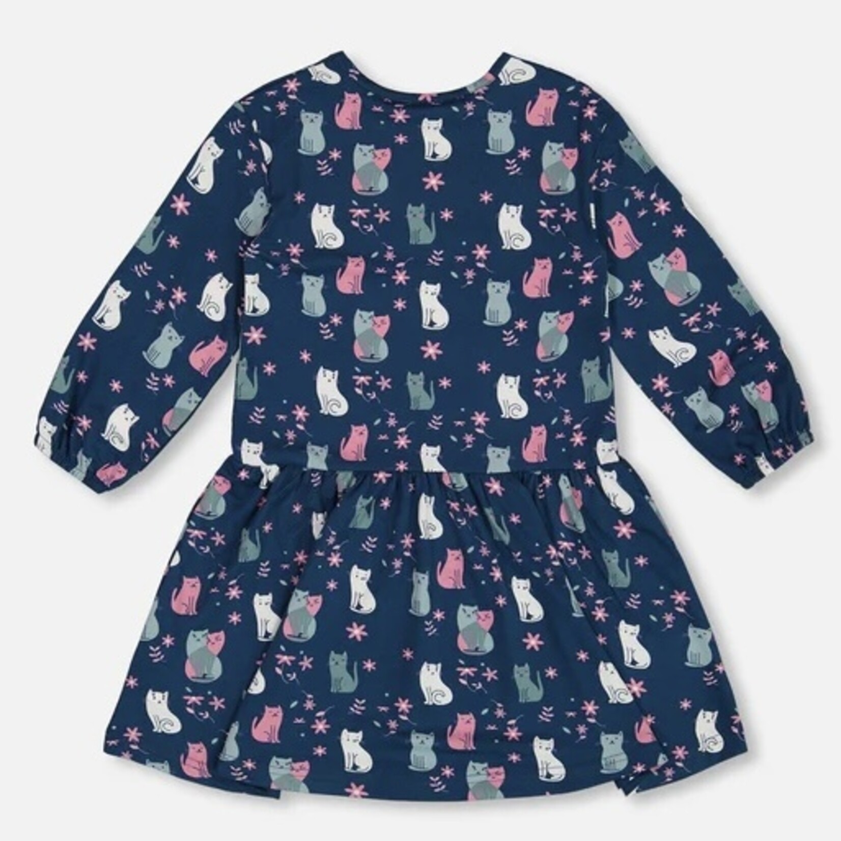 Deux Par Deux Deux Par Deux - Long Sleeve Printed Dress