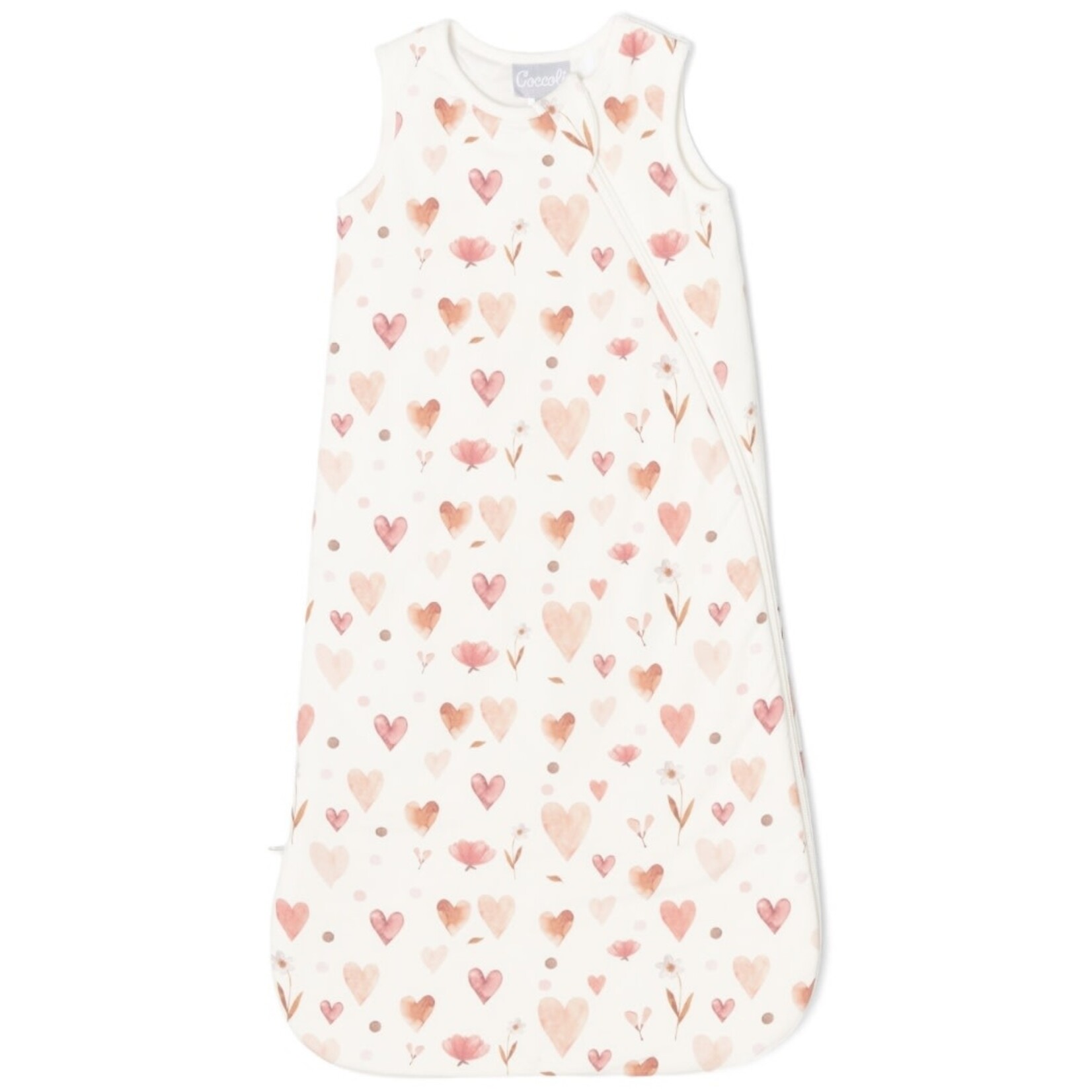 Coccoli Coccoli - Modal 1.5 Tog Sleepsack | Hearts on Cream