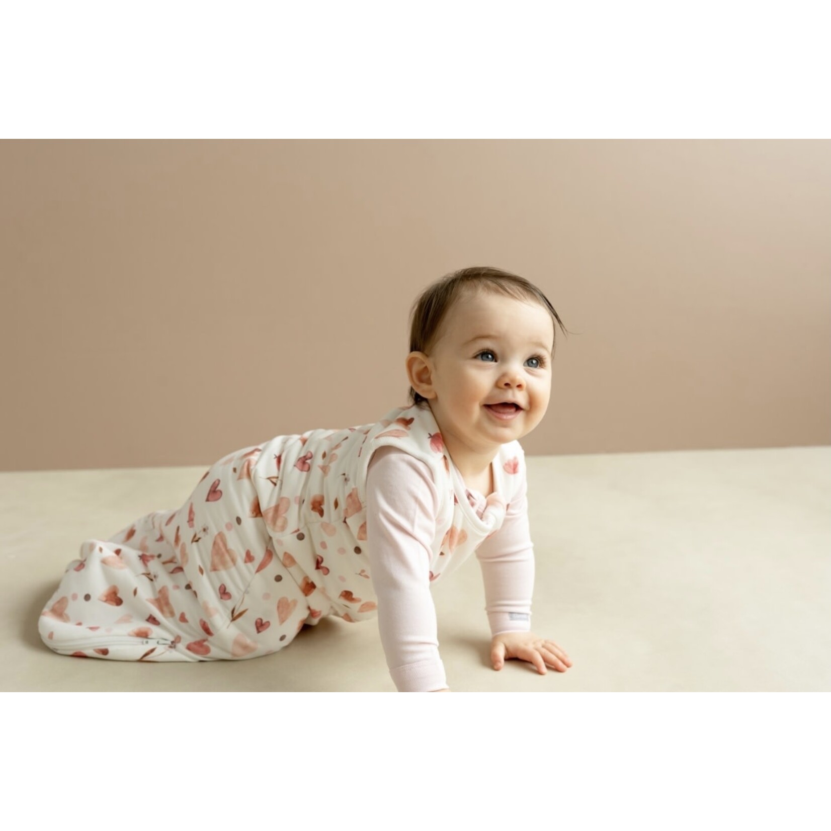 Coccoli Coccoli - Modal 1.5 Tog Sleepsack | Hearts on Cream
