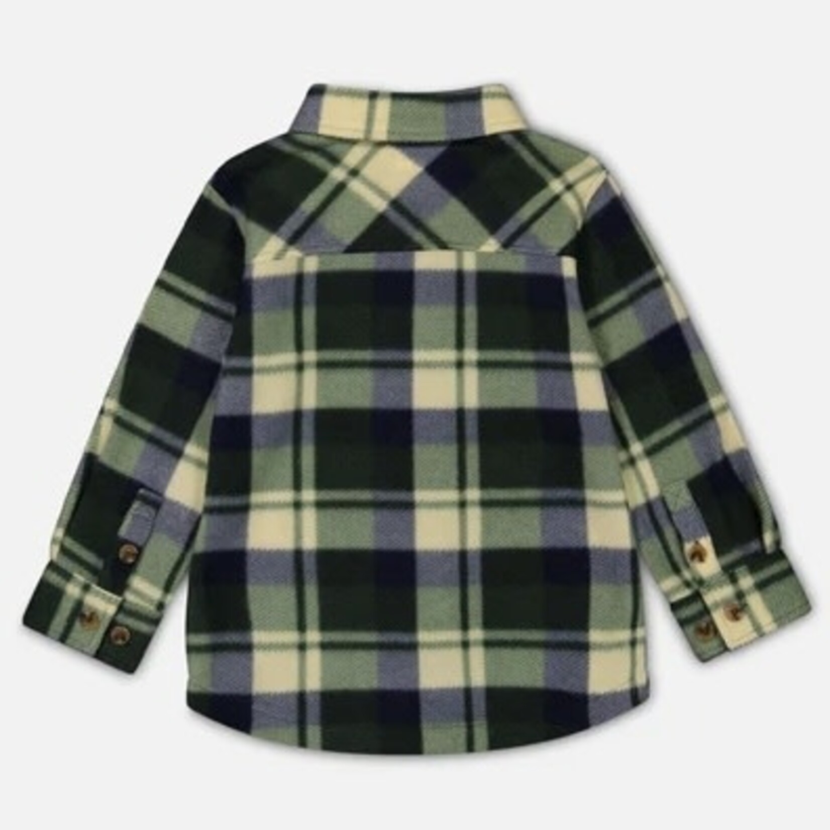 Deux Par Deux Deux Par Deux - Polar Fleece Plaid Shirt