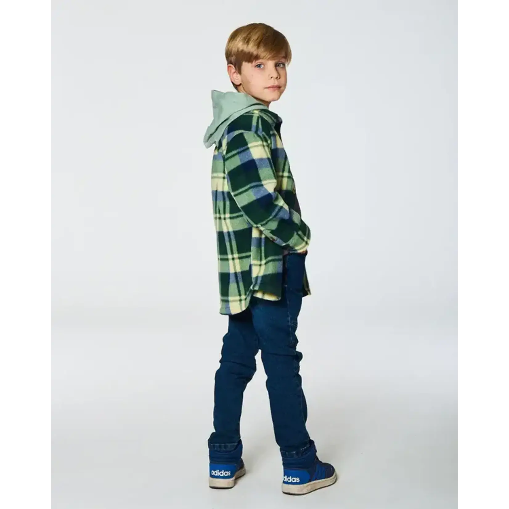 Deux Par Deux Deux Par Deux - Polar Fleece Plaid Shirt