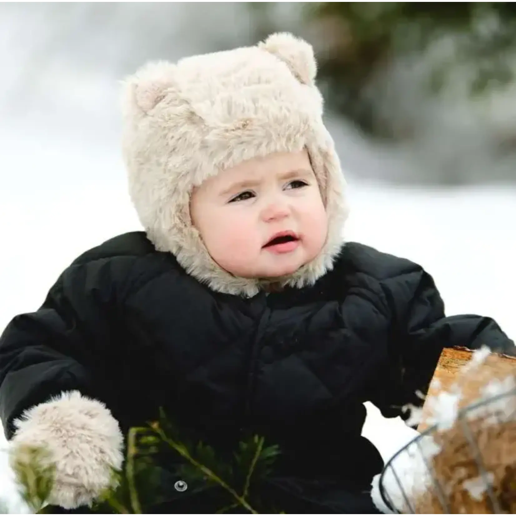 Calikids Calikids - Faux Fur Bear Hat