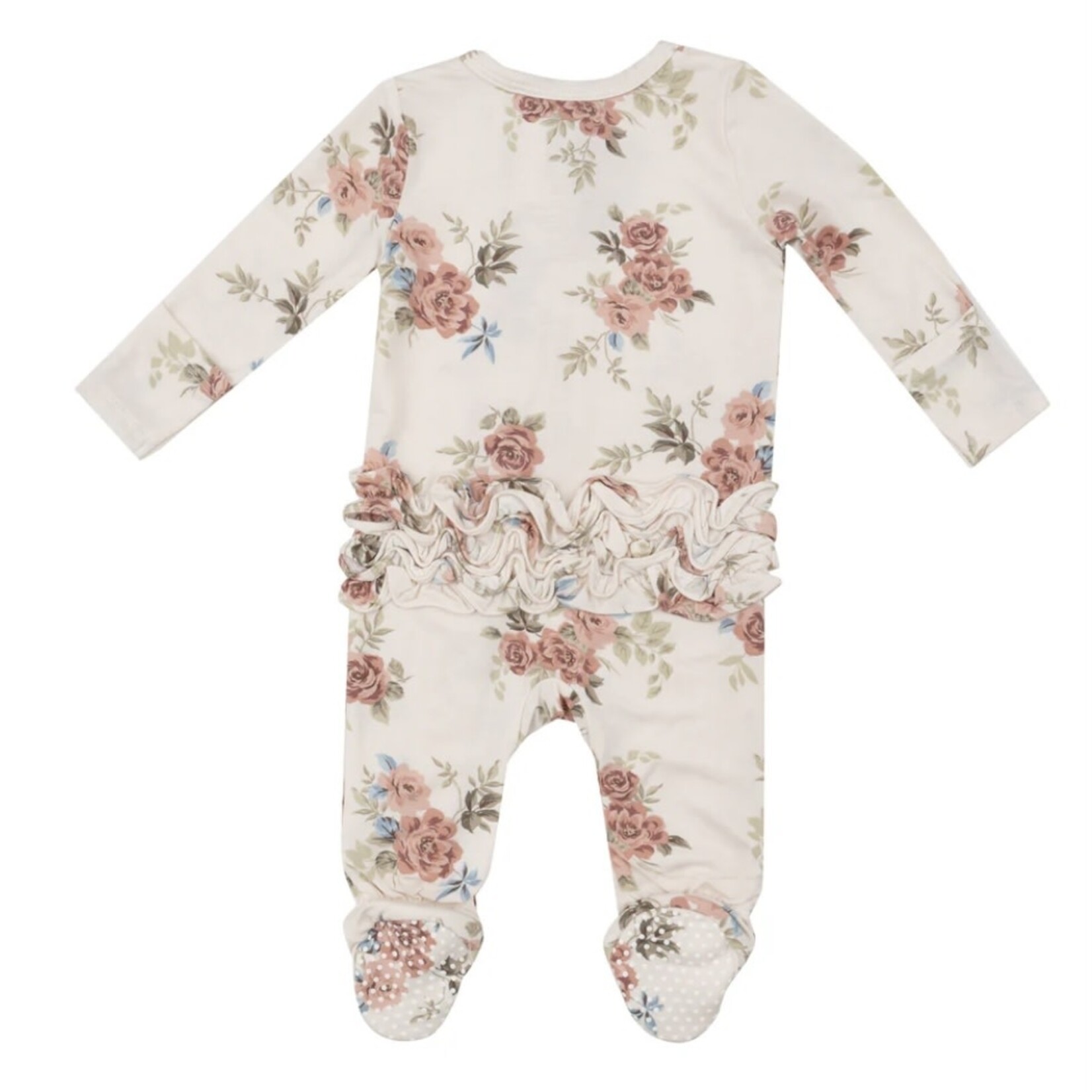 Angel Dear Angel Dear - Zipper Footie | Romantic Roses