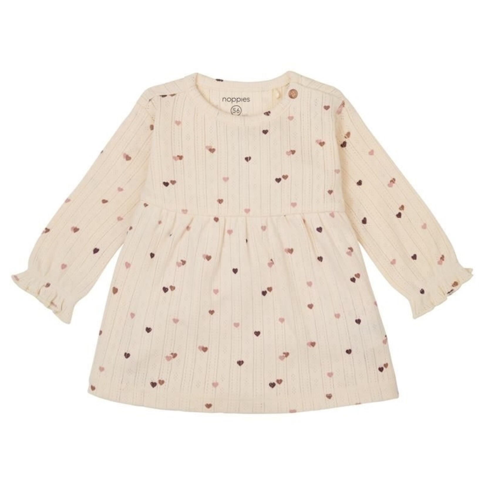 Noppies Long Sleeve Dress Fretin - Buttercream Noppies Long Sleeve Dress Fretin - Buttercream