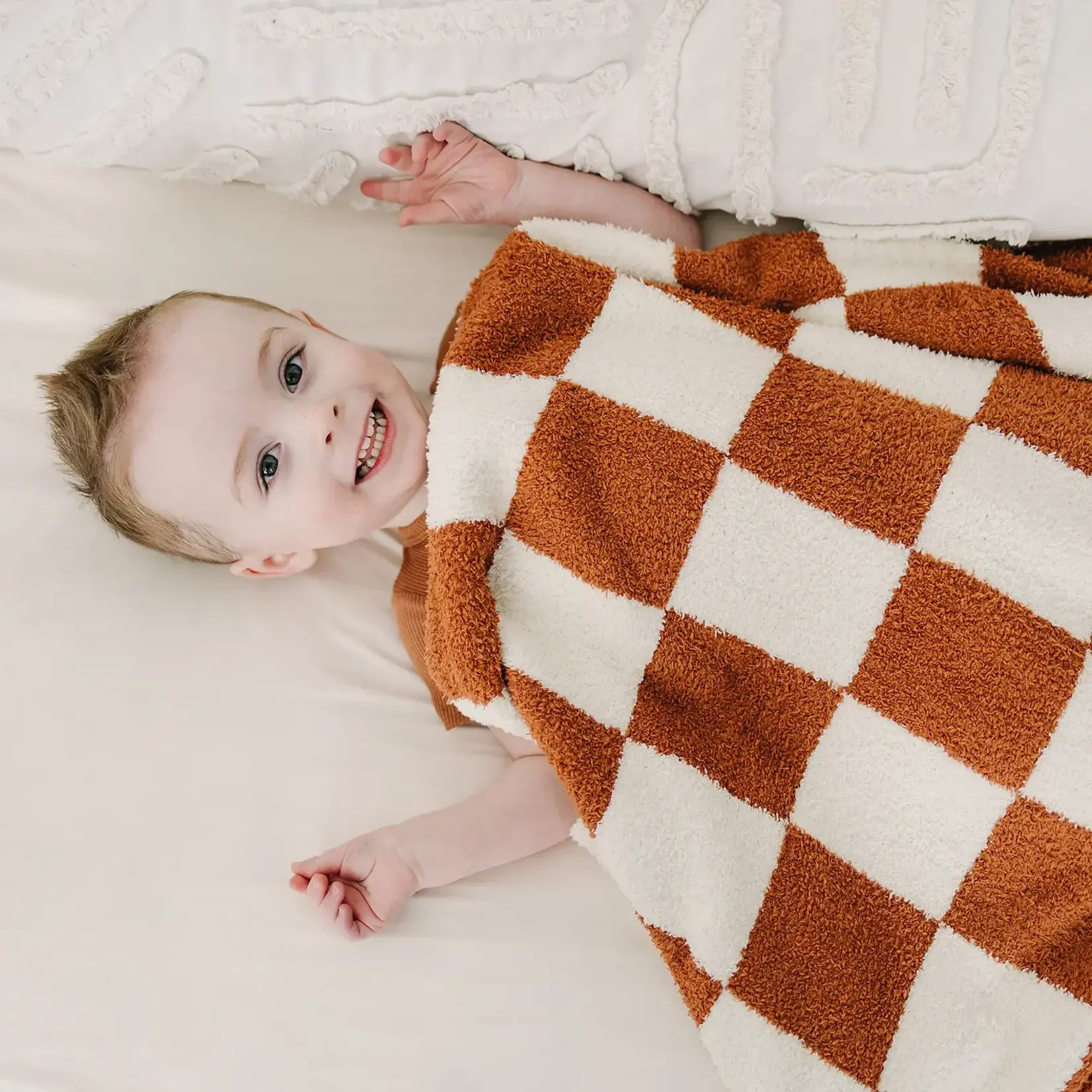 Mebie Baby Mebie Baby - Checkered Plush Blanket