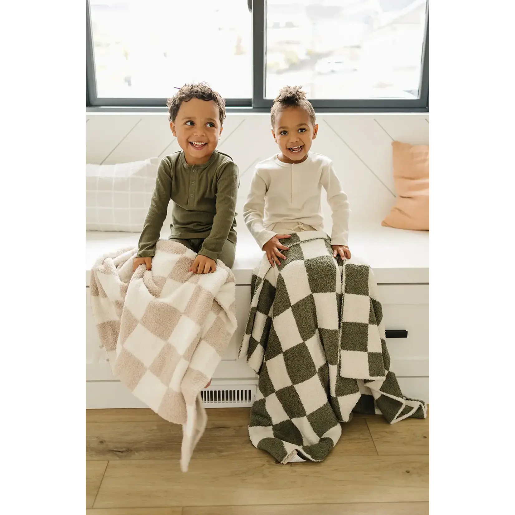 Mebie Baby Mebie Baby - Checkered  Plush Blanket