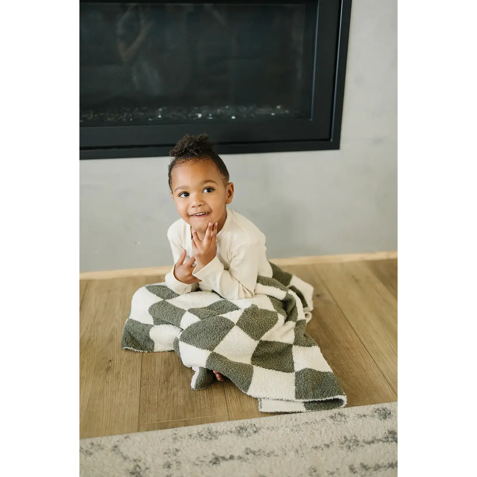 Mebie Baby Mebie Baby - Checkered  Plush Blanket