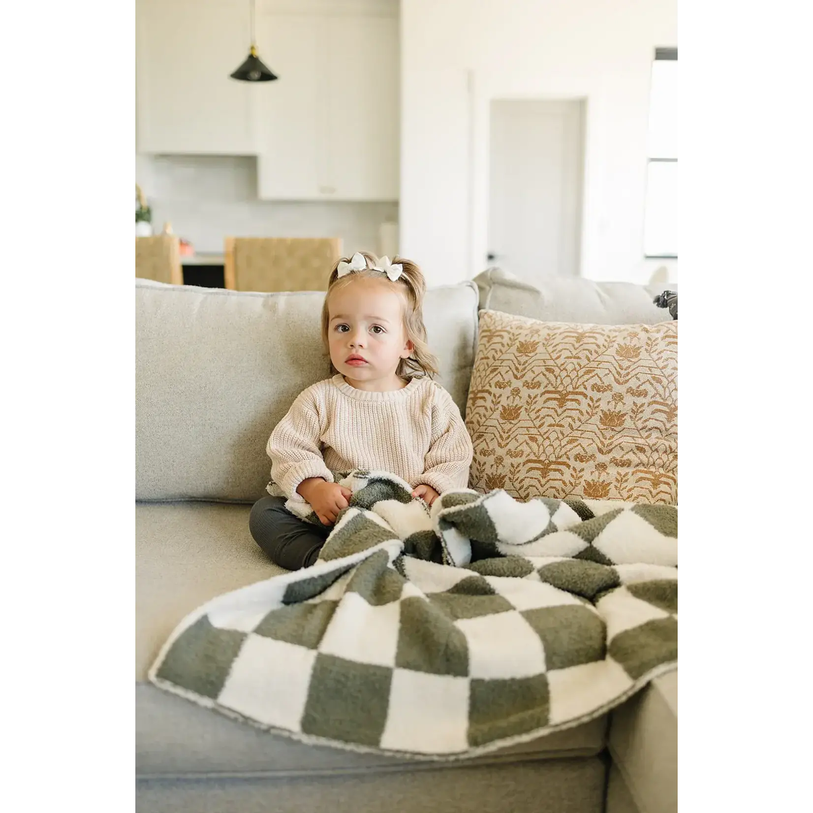 Mebie Baby Mebie Baby - Checkered  Plush Blanket
