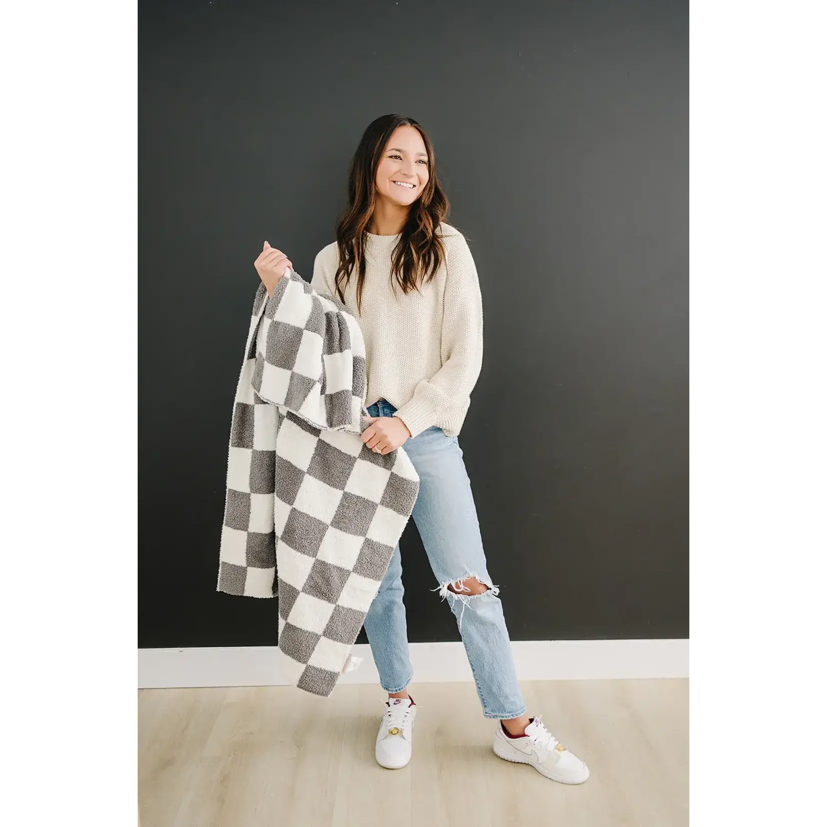 Mebie Baby Mebie Baby - Checkered Plush Blanket