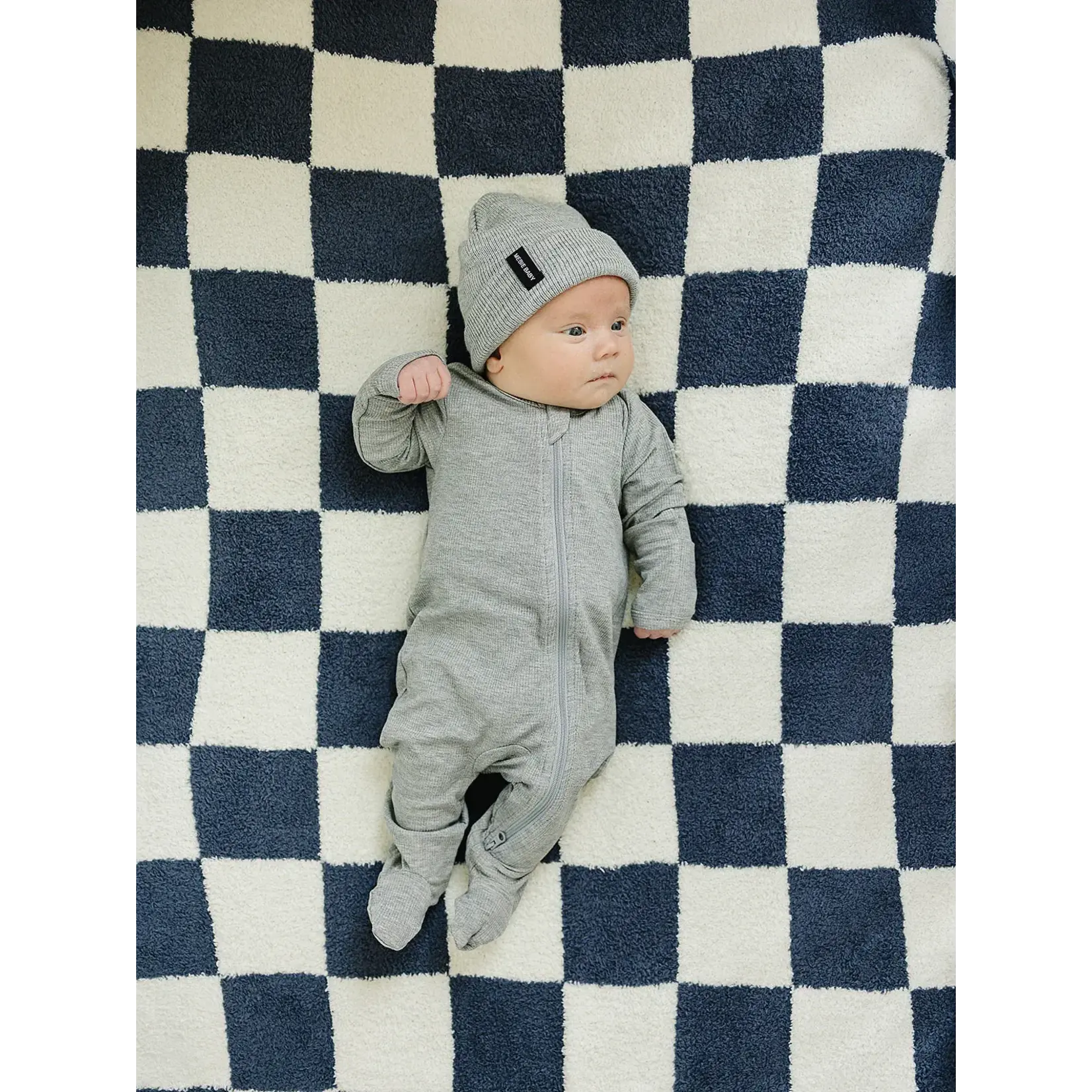 Mebie Baby Mebie Baby - Checkered  Plush Blanket