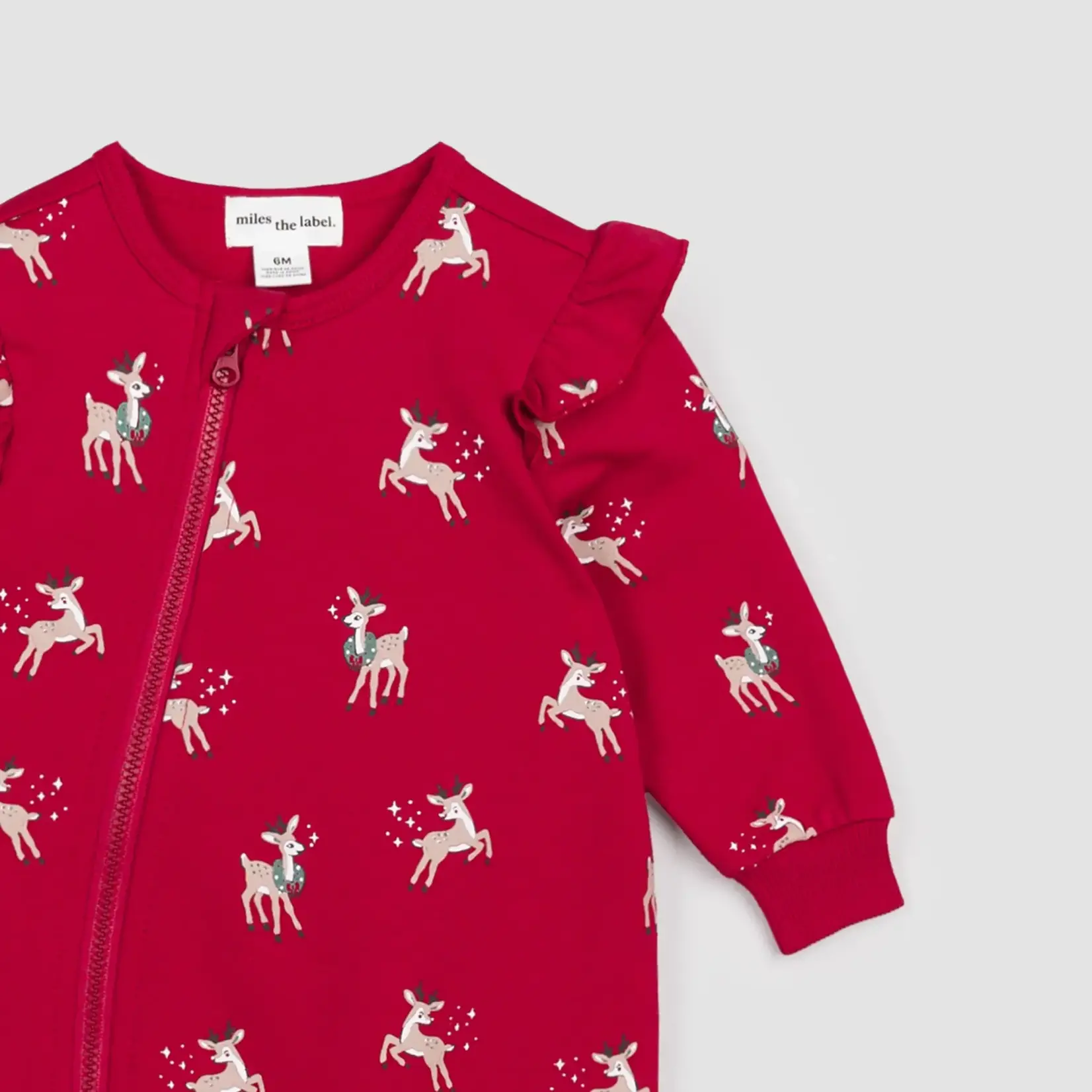 Miles The Label Miles The Label - Reindeer Ruffle Romper