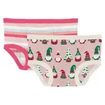 KicKee Pants KicKee Pants - Training Pant Set | Rose Stripe & Rose Gnomes