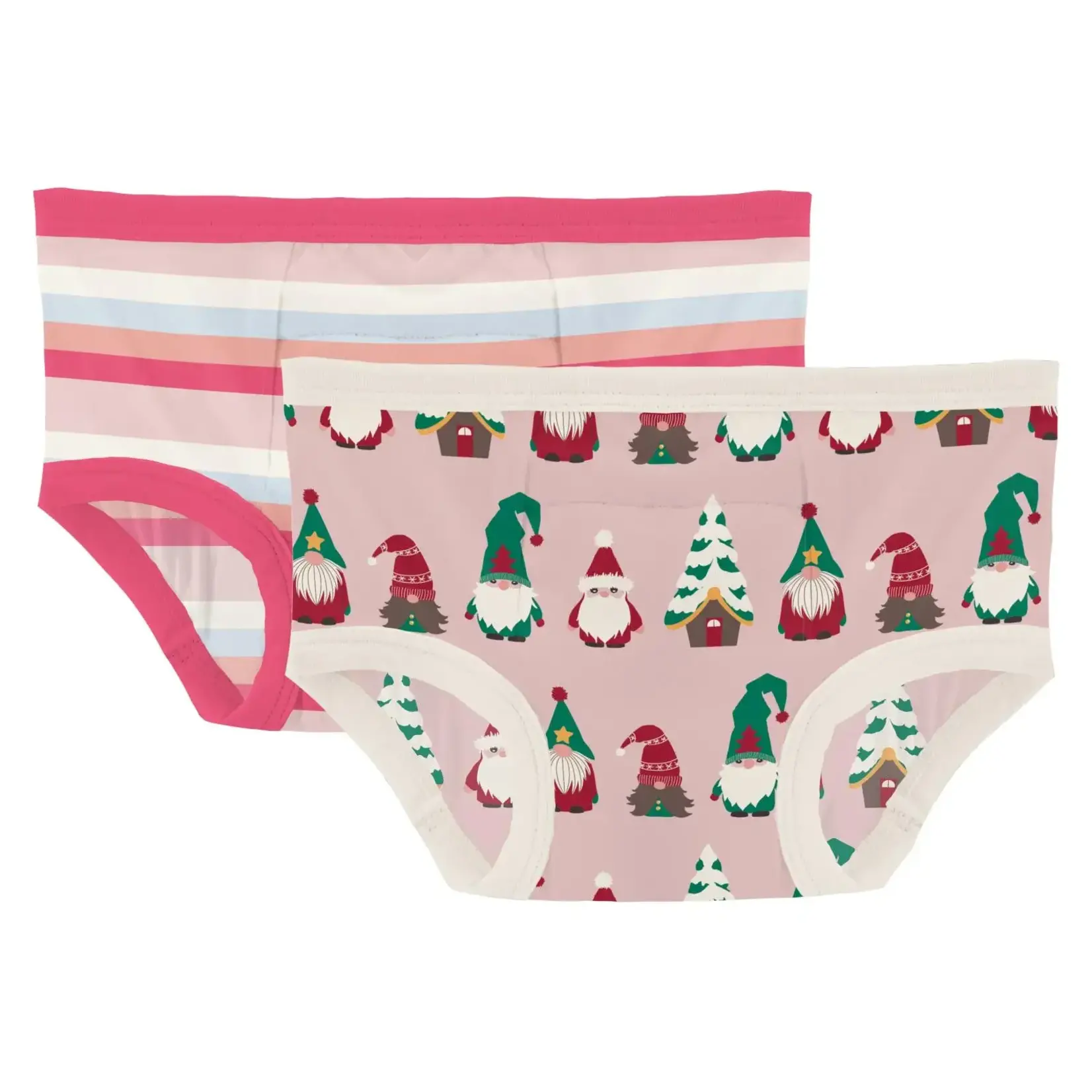 KicKee Pants KicKee Pants - Training Pant Set | Rose Stripe & Rose Gnomes