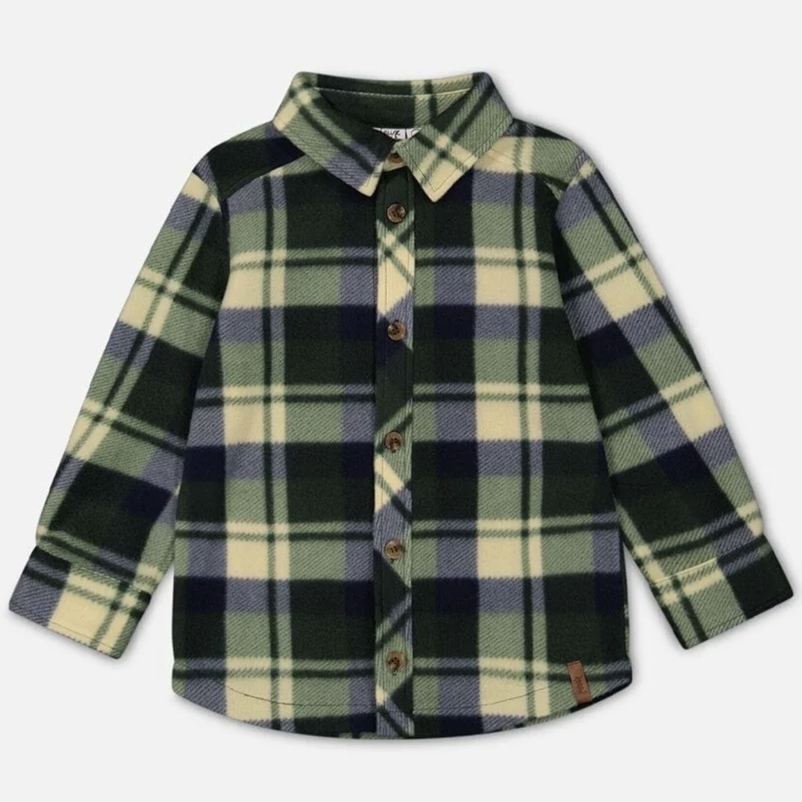 Deux Par Deux Deux Par Deux - Polar Fleece Plaid Shirt