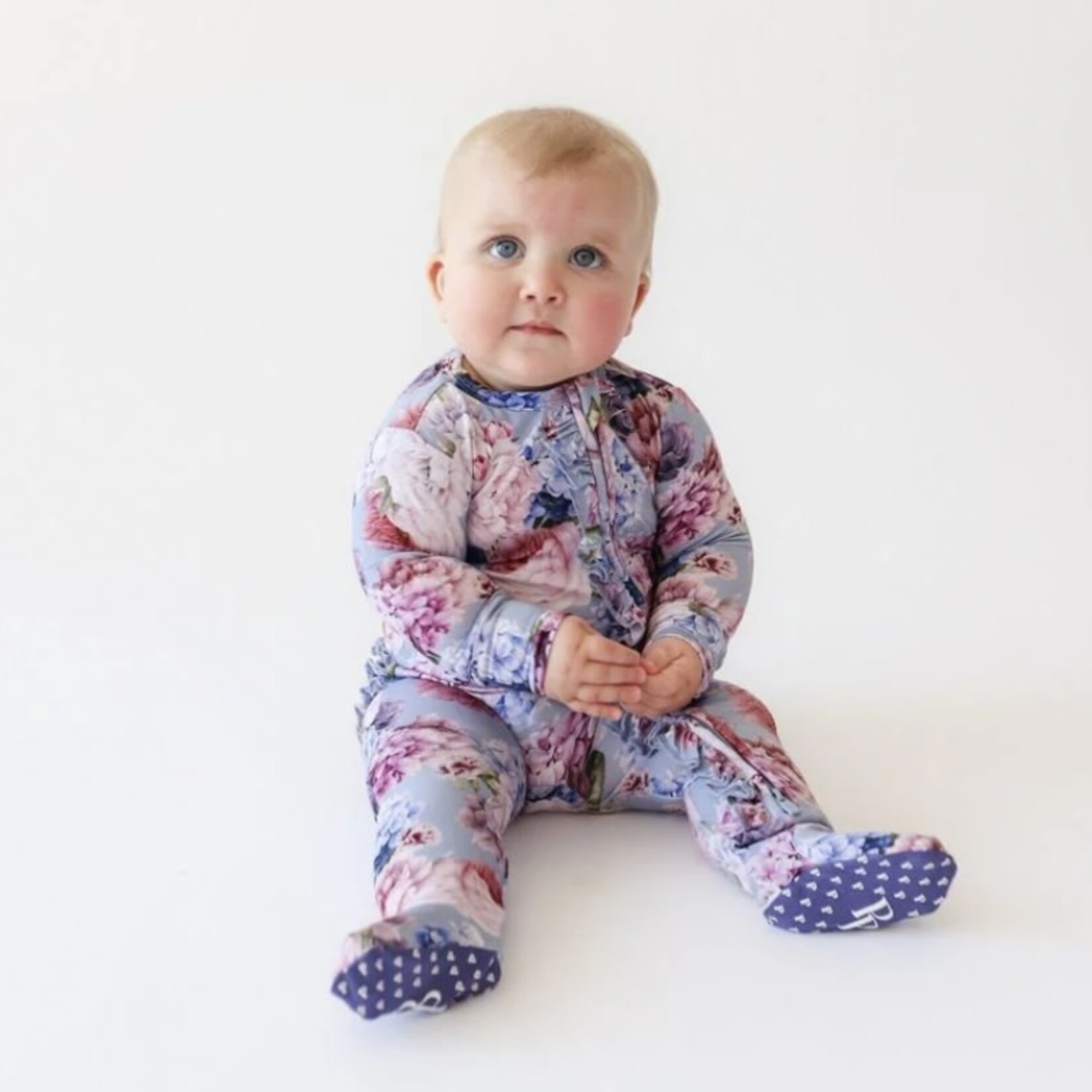Posh Peanut Posh Peanut - Annie Ruffled Zippered Footie