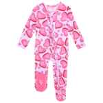 Posh Peanut Posh Peanut - Besties Ruffle Zip Footie