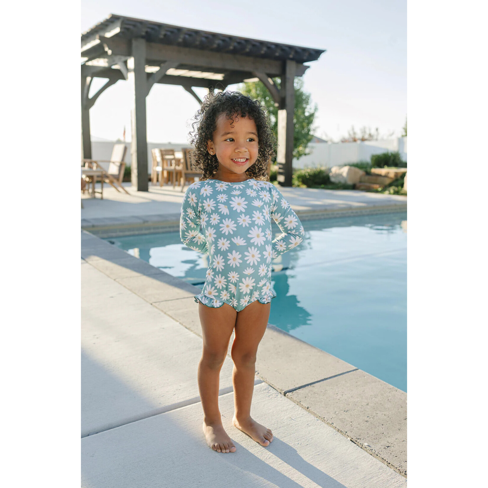 Current Tyed Current Tyed - Chloe  Ruffle Rashguard Suit
