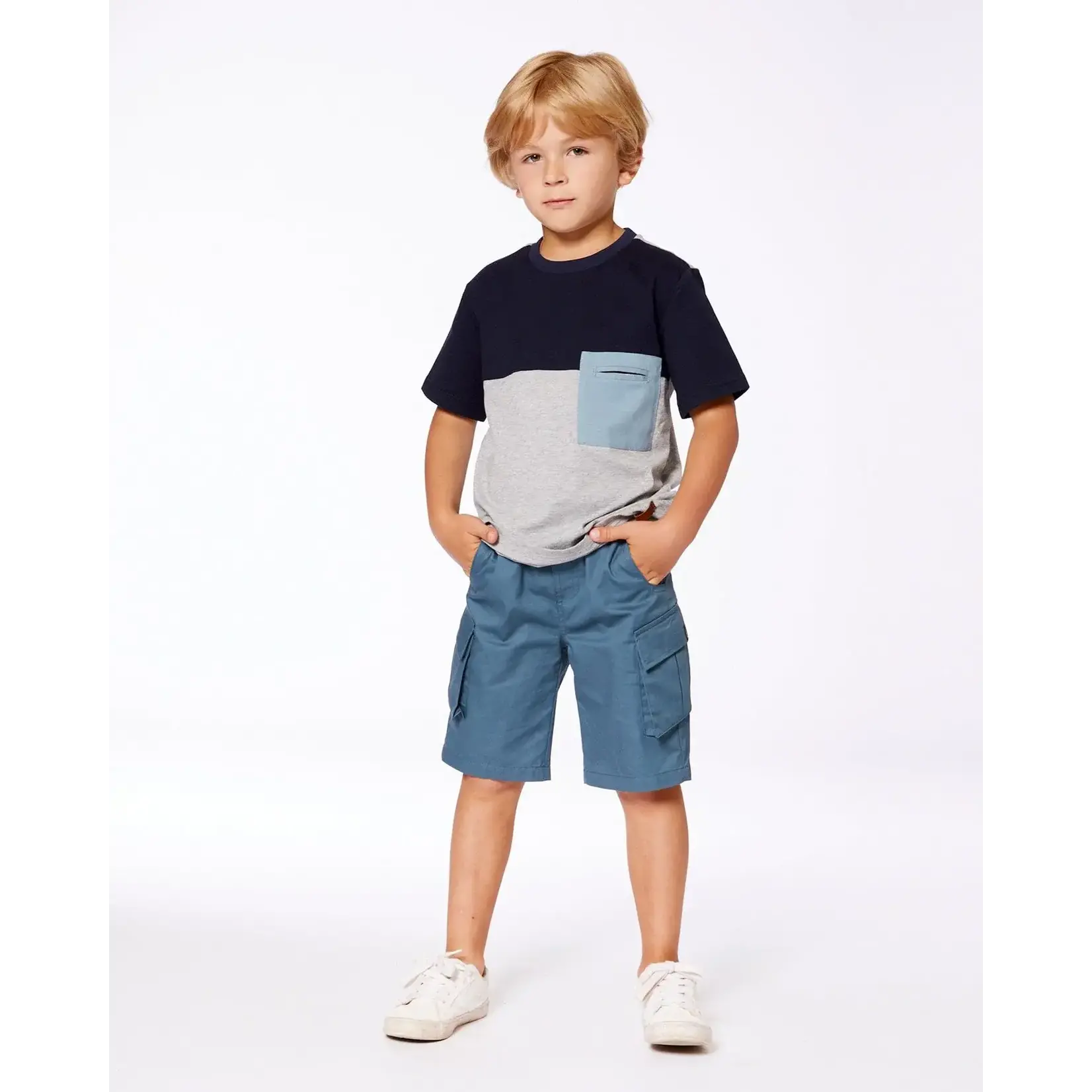 Deux Par Deux Deux Par Deux - Color Blocked Jersey Tee