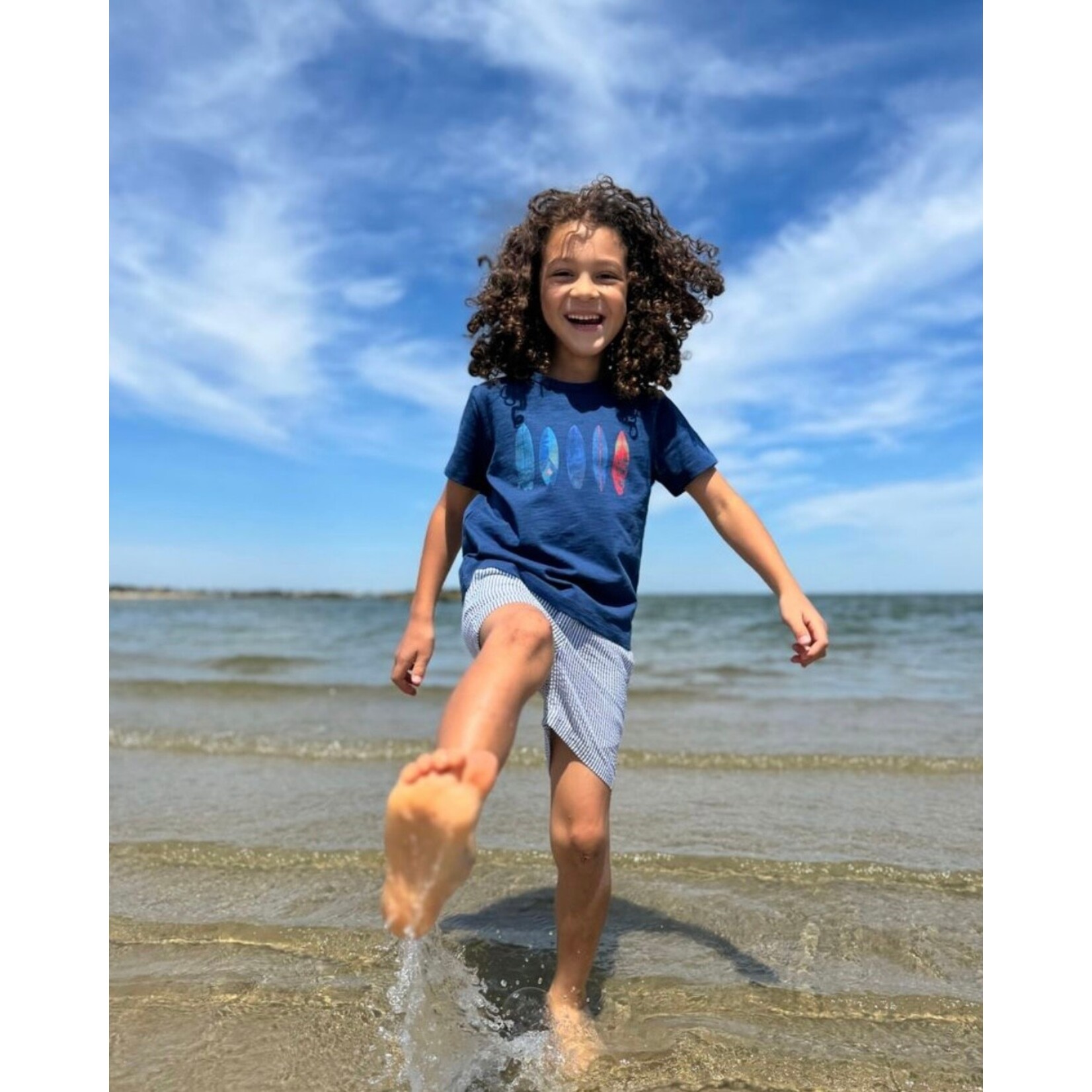 Me & Henry Me & Henry - Falmouth Printed Surfboard Tee