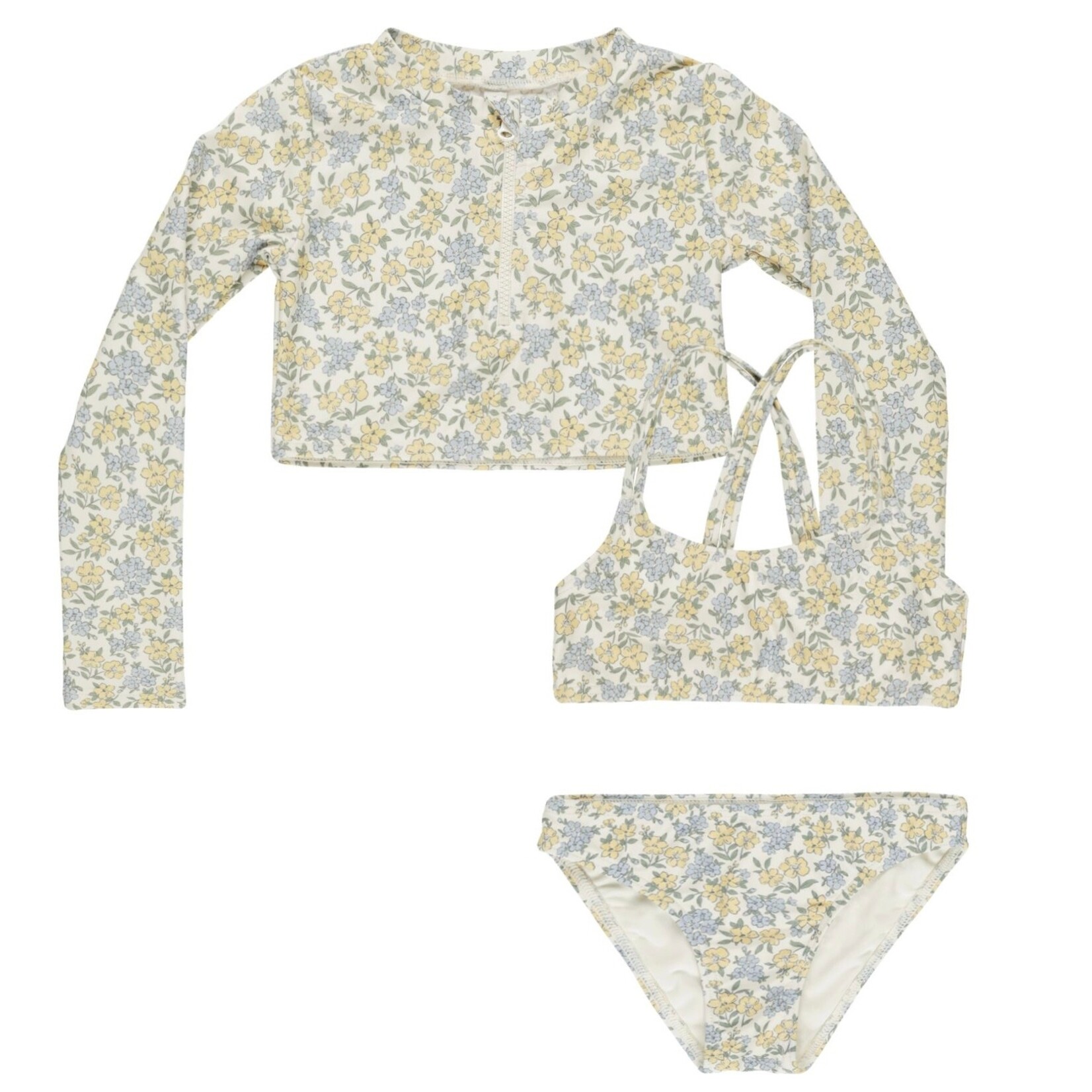 Rylee + Cru Rylee + Cru - Crop Rashguard Set| Bloom