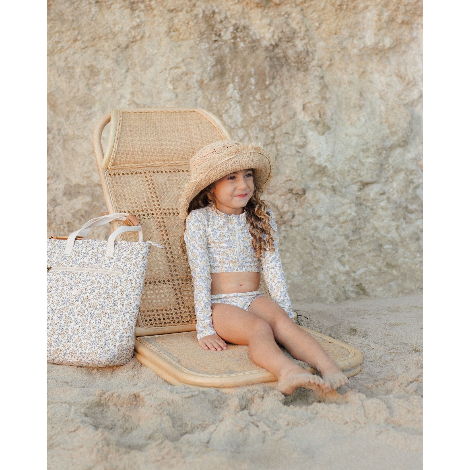 Rylee + Cru Rylee + Cru - Crop Rashguard Set| Bloom