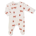 Coccoli Coccoli - Modal Zipper Footie | Cows