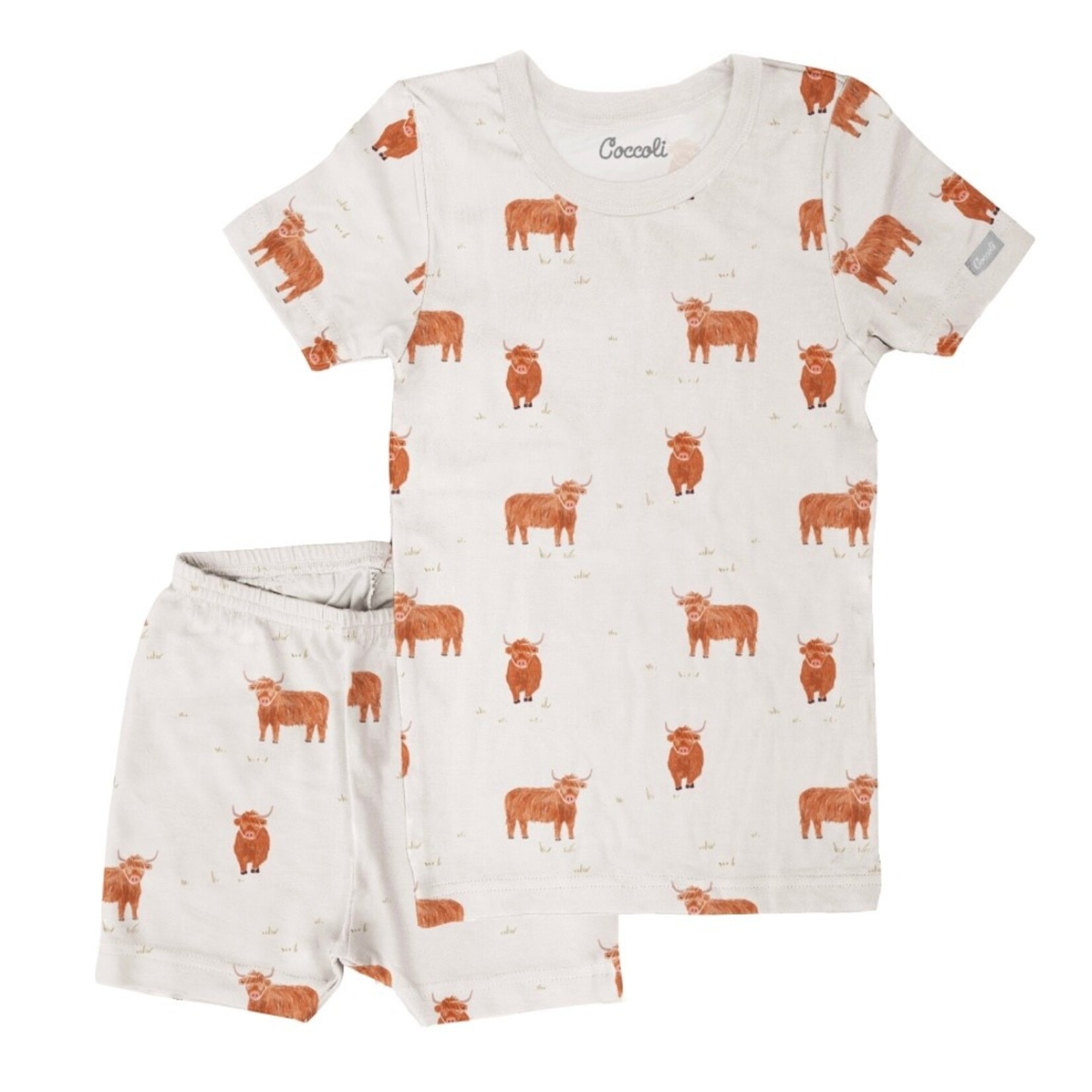 Coccoli Coccoli - S/S Modal Pajama Set | Cows