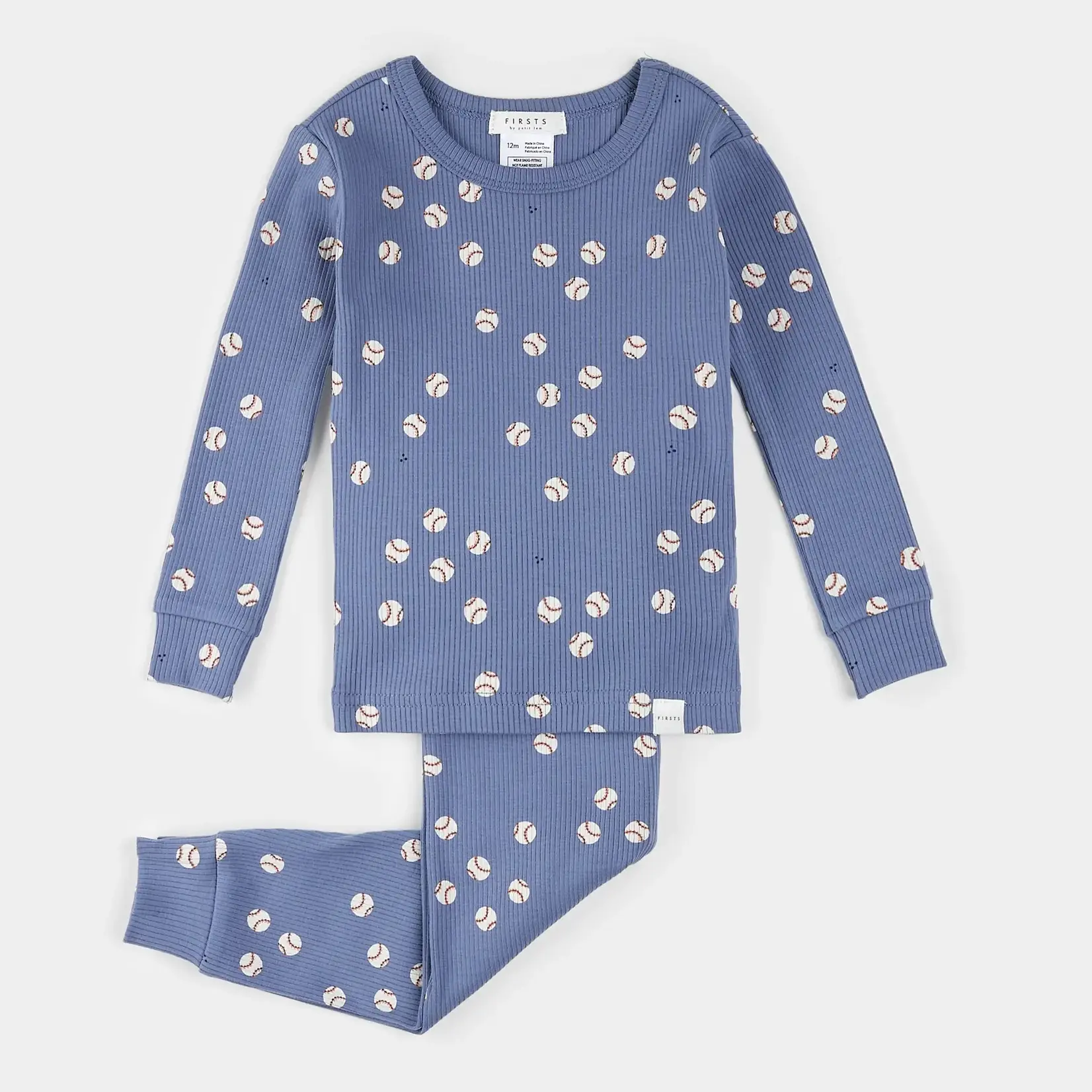 Petit Lem Petit Lem - 2pc  Baseball Print Pj Set