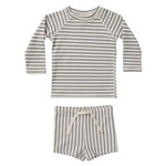 Quincy Mae Quincy Mae - Finn Rashguard + Short Set | Lagoon Stripe