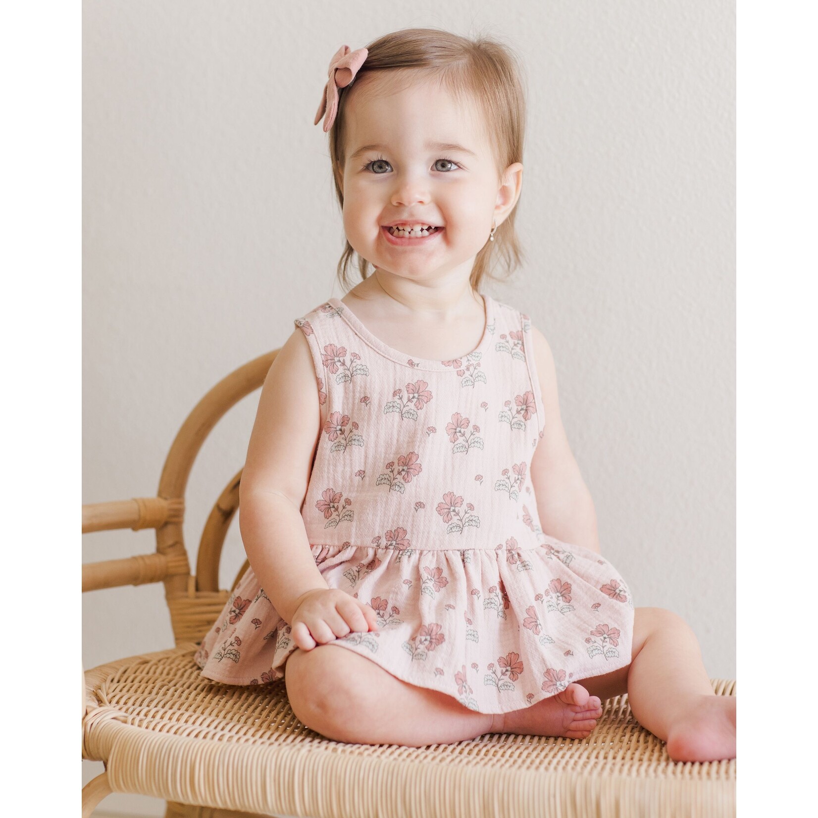 Quincy Mae Quincy Mae - Sleeveless Peplum Set | Vintage Floral
