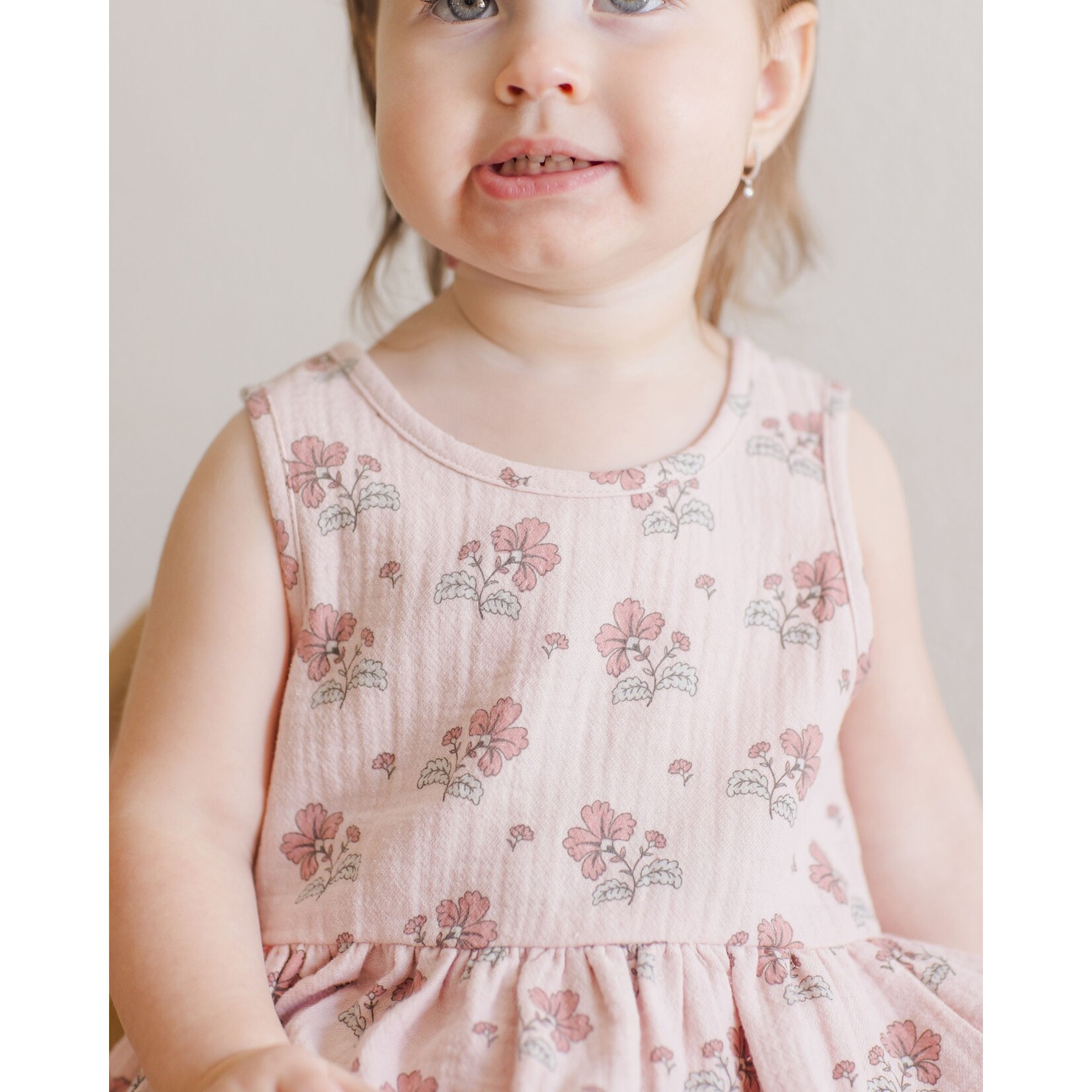 Quincy Mae Quincy Mae - Sleeveless Peplum Set | Vintage Floral