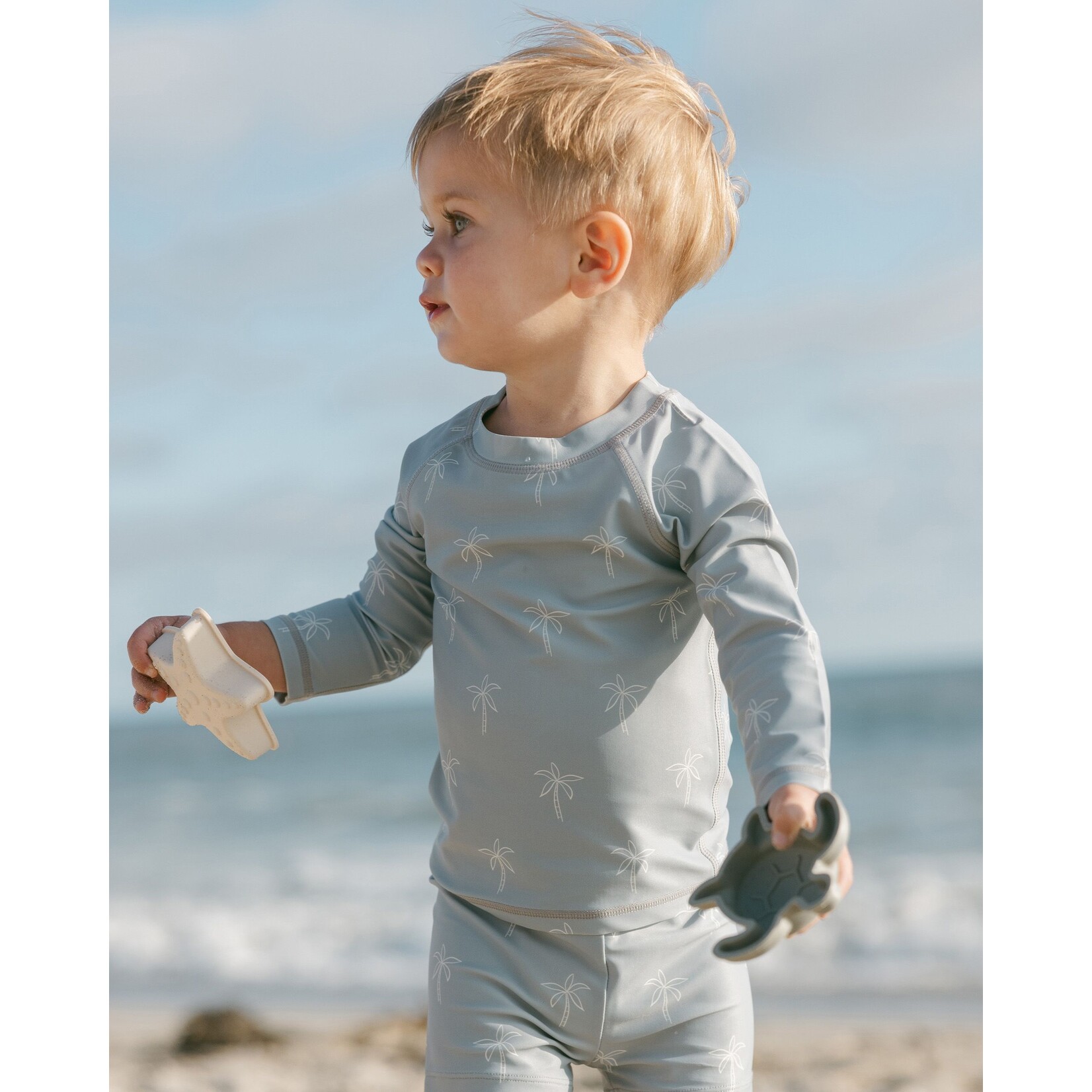 Quincy Mae Quincy Mae - Finn Rashguard + Short Set | Palms