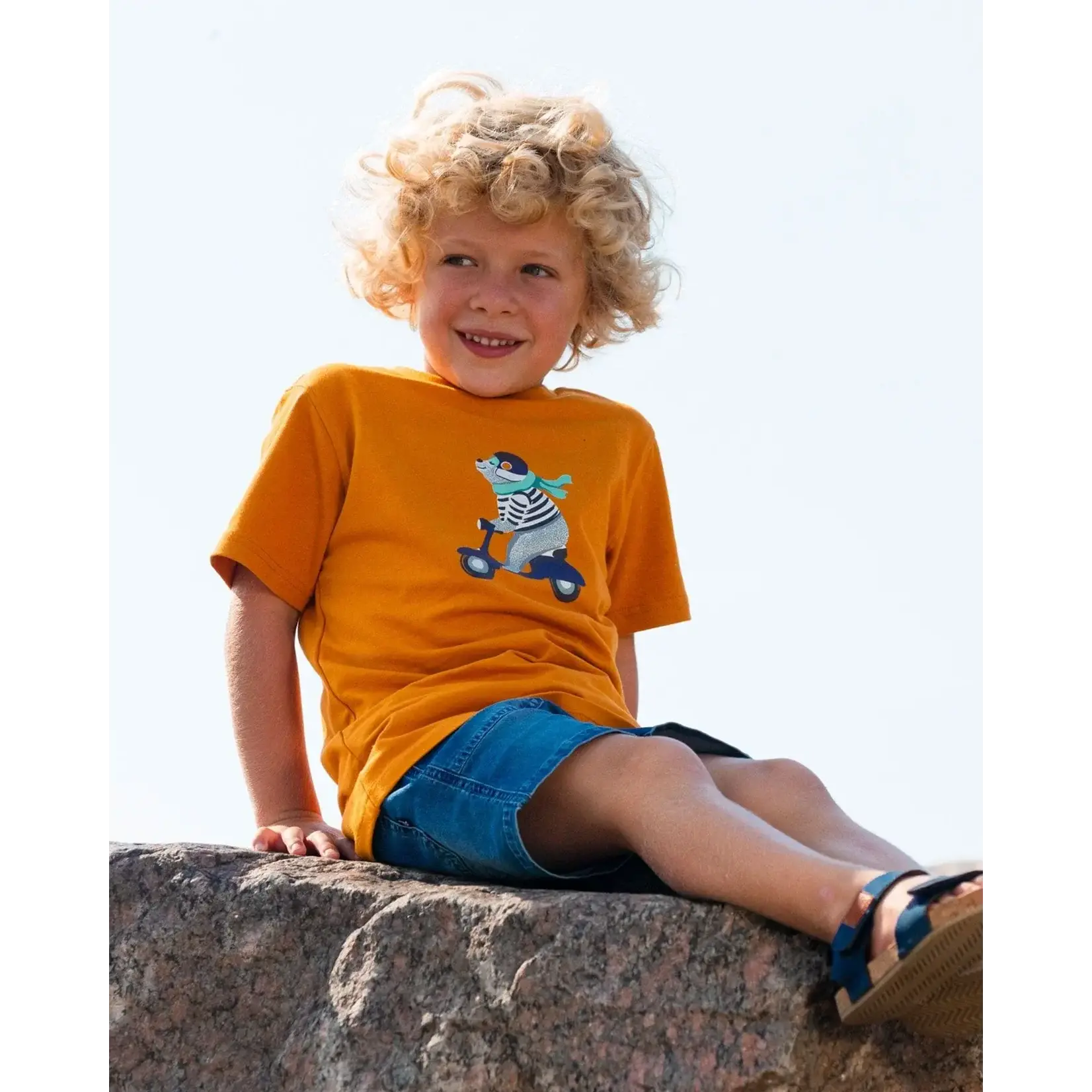 Deux Par Deux Deux Par Deux - Organic Cotton Vespa Graphic Tee
