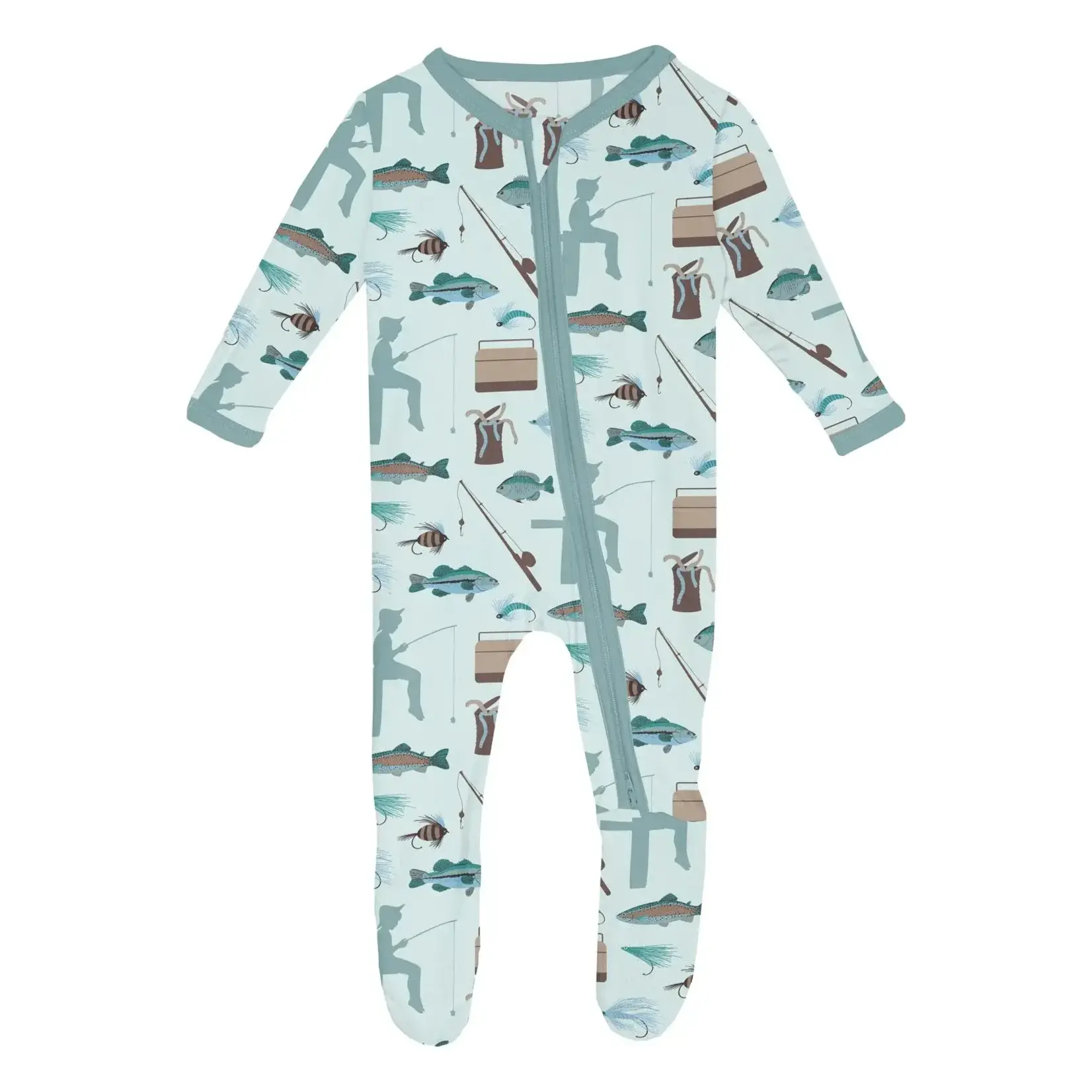 KicKee Pants KicKee Pants - Zipper Footie | Fresh Air Fishing