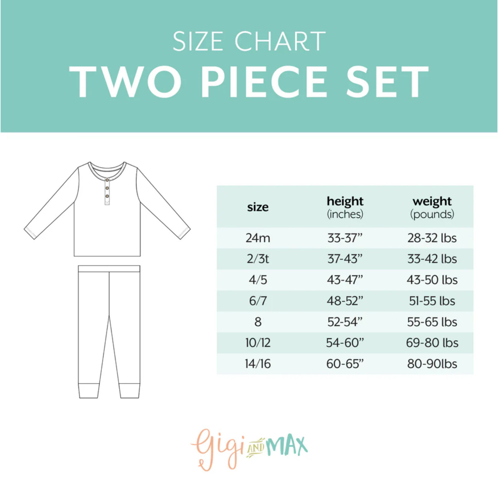 Gigi & Max Gigi & Max - Lexi Golf 2 Pc Pajama Set