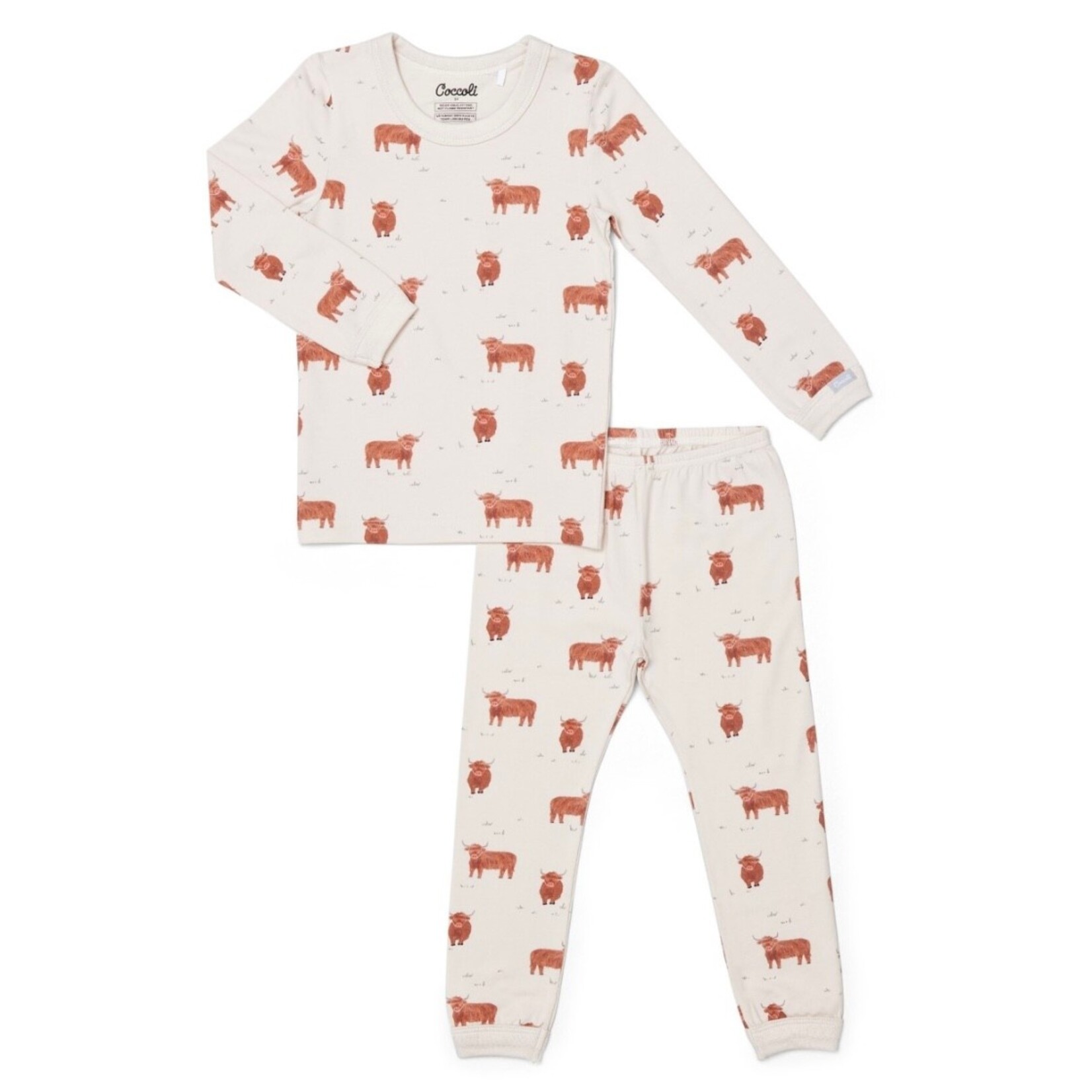 Coccoli Coccoli - L/S Modal Pajama Set | Cows