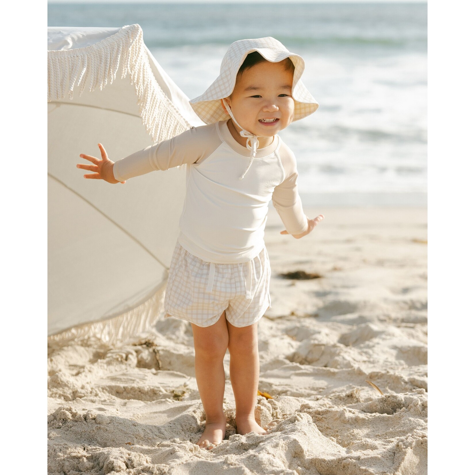 Quincy Mae Quincy Mae - Check Swim Trunk