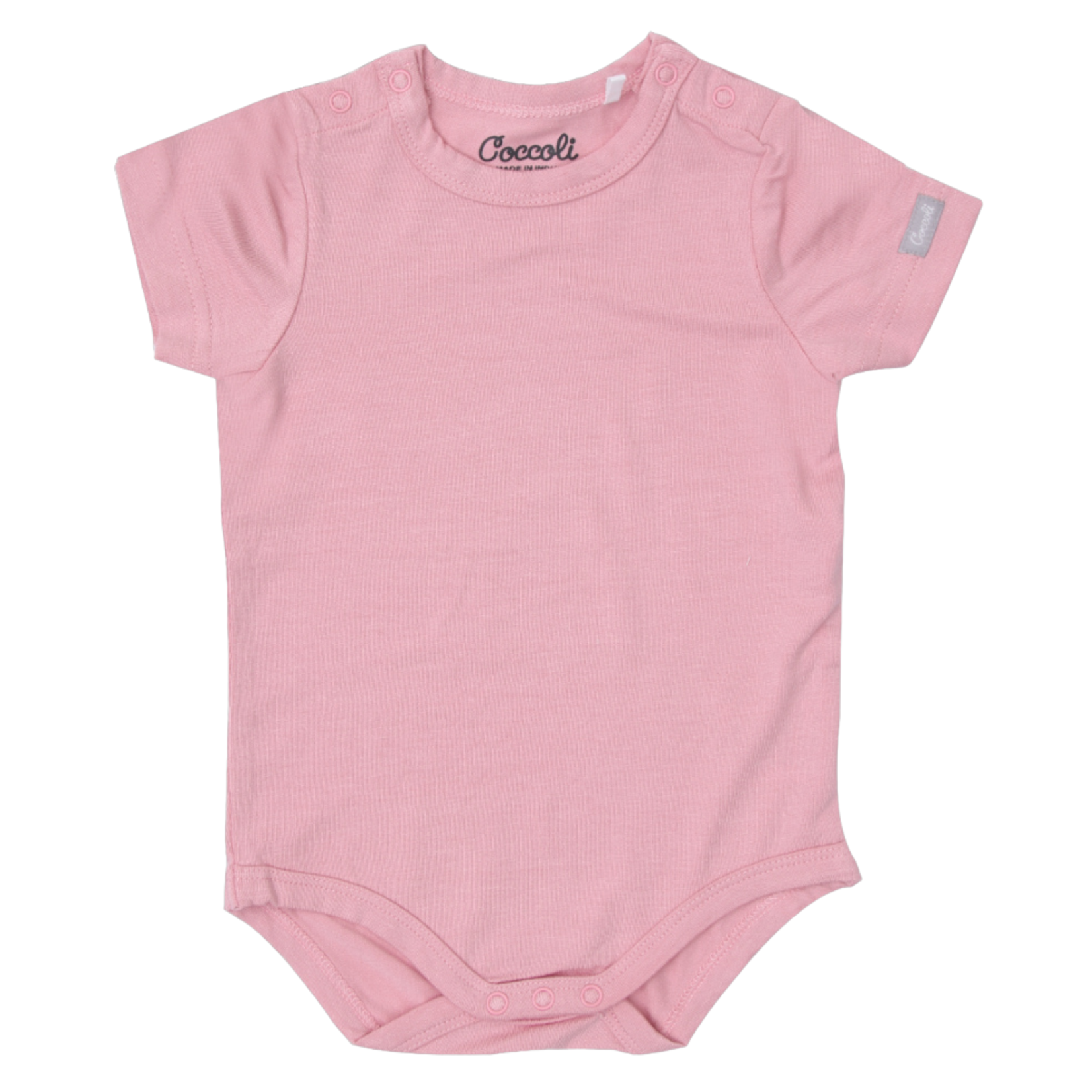 Coccoli Coccoli - Modal Short Sleeve Romper | Silver Pink